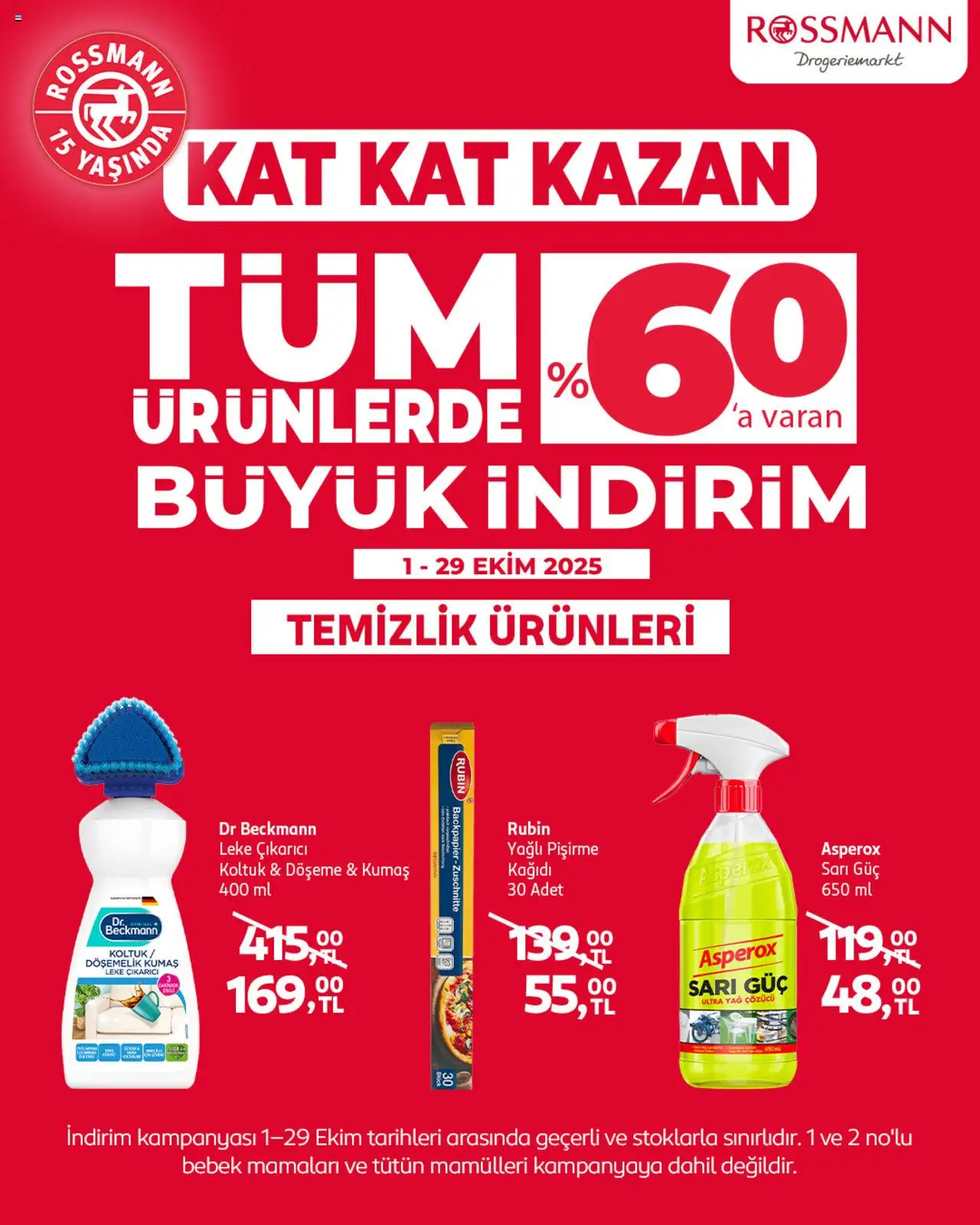 Rossmann İndirim Kat Kat Kazan - 01.10.2025 tarihinden itibaren geçerlidir | Sayfa: 5 | Ürünler: Koltuk, Leke çıkarıcı, Yağ, Yağ çözücü