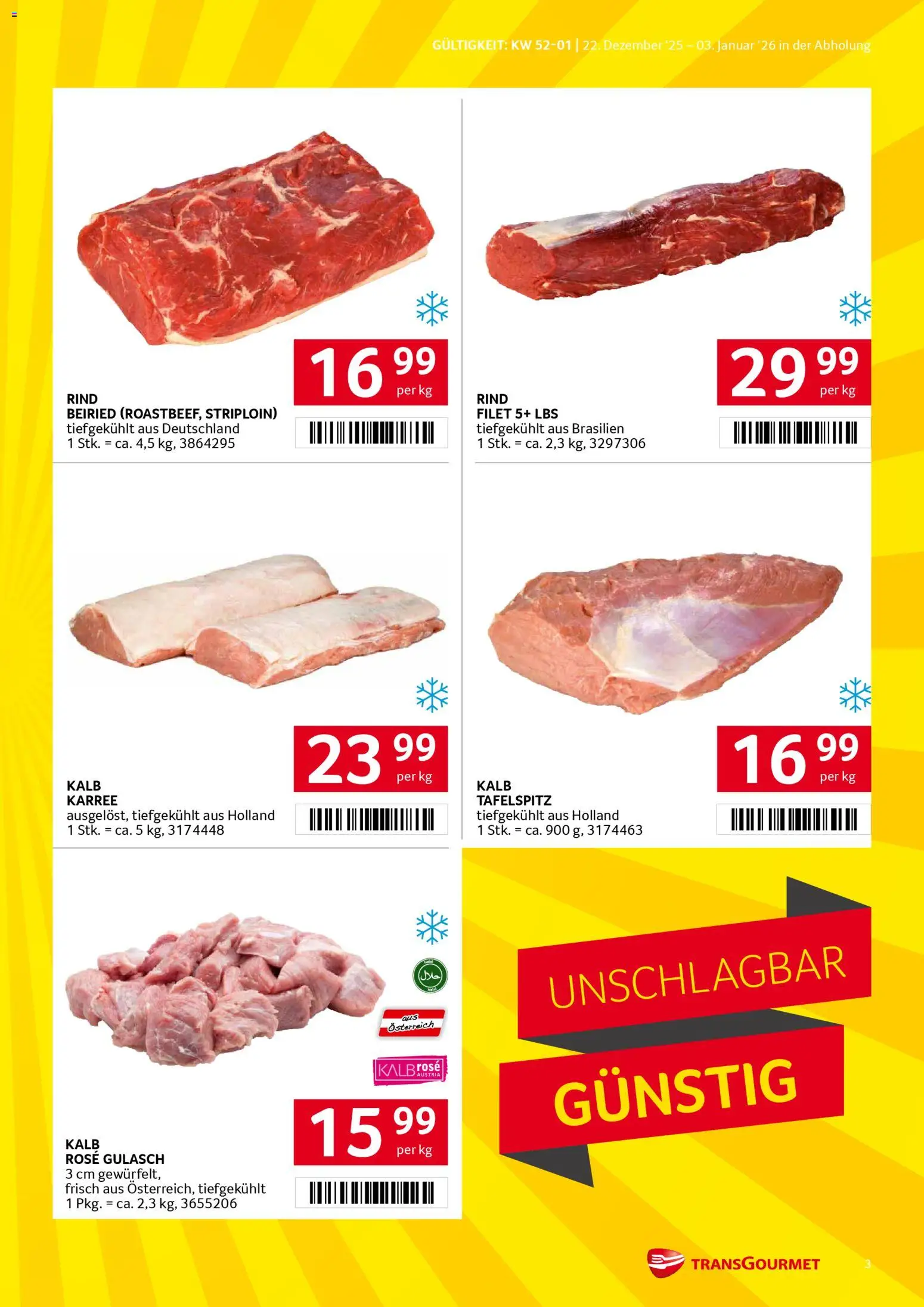 Transgourmet Flugblatt gültig ab 22.12.2025 | Seite: 3