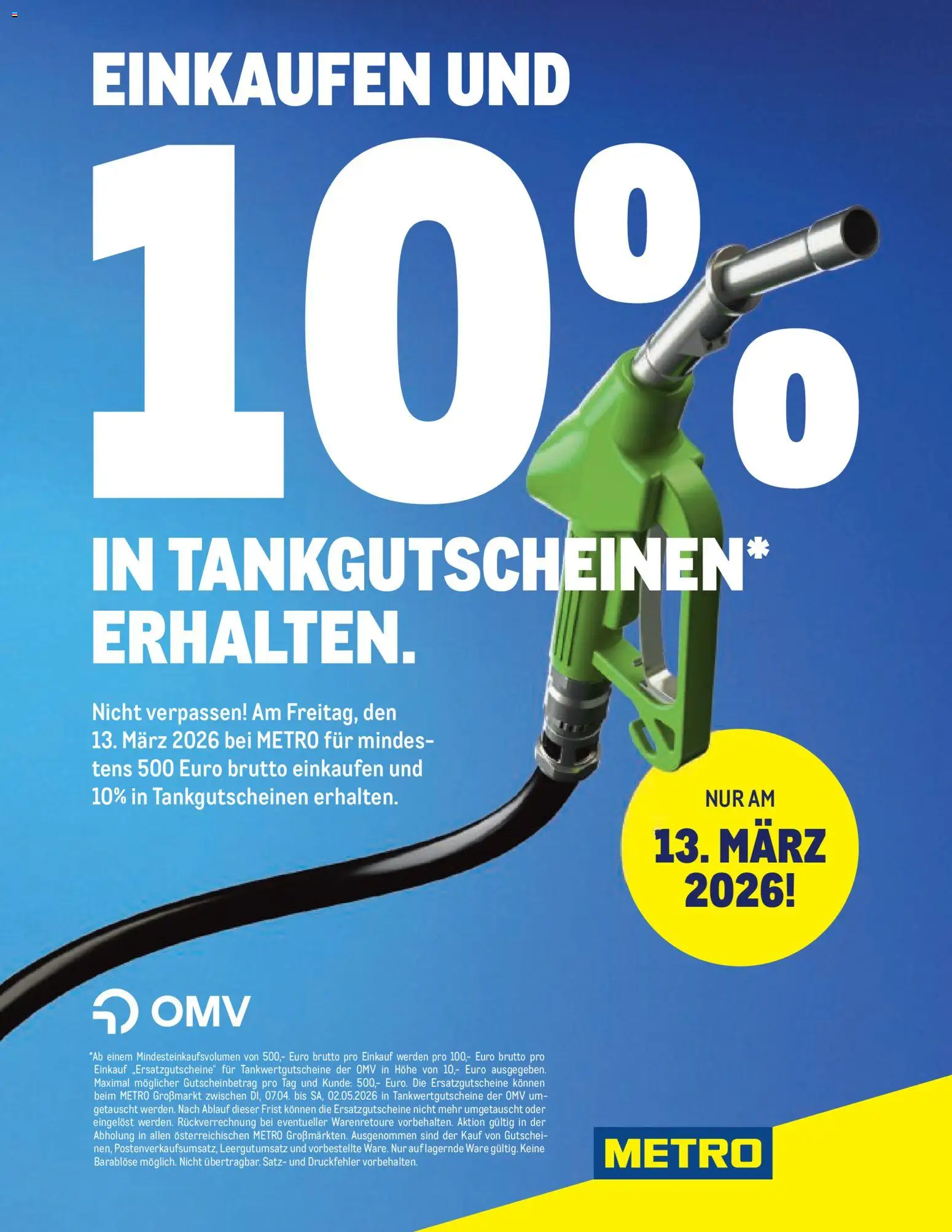 Metro Tankgutschein gültig ab 06.03.2026 | Seite: 1