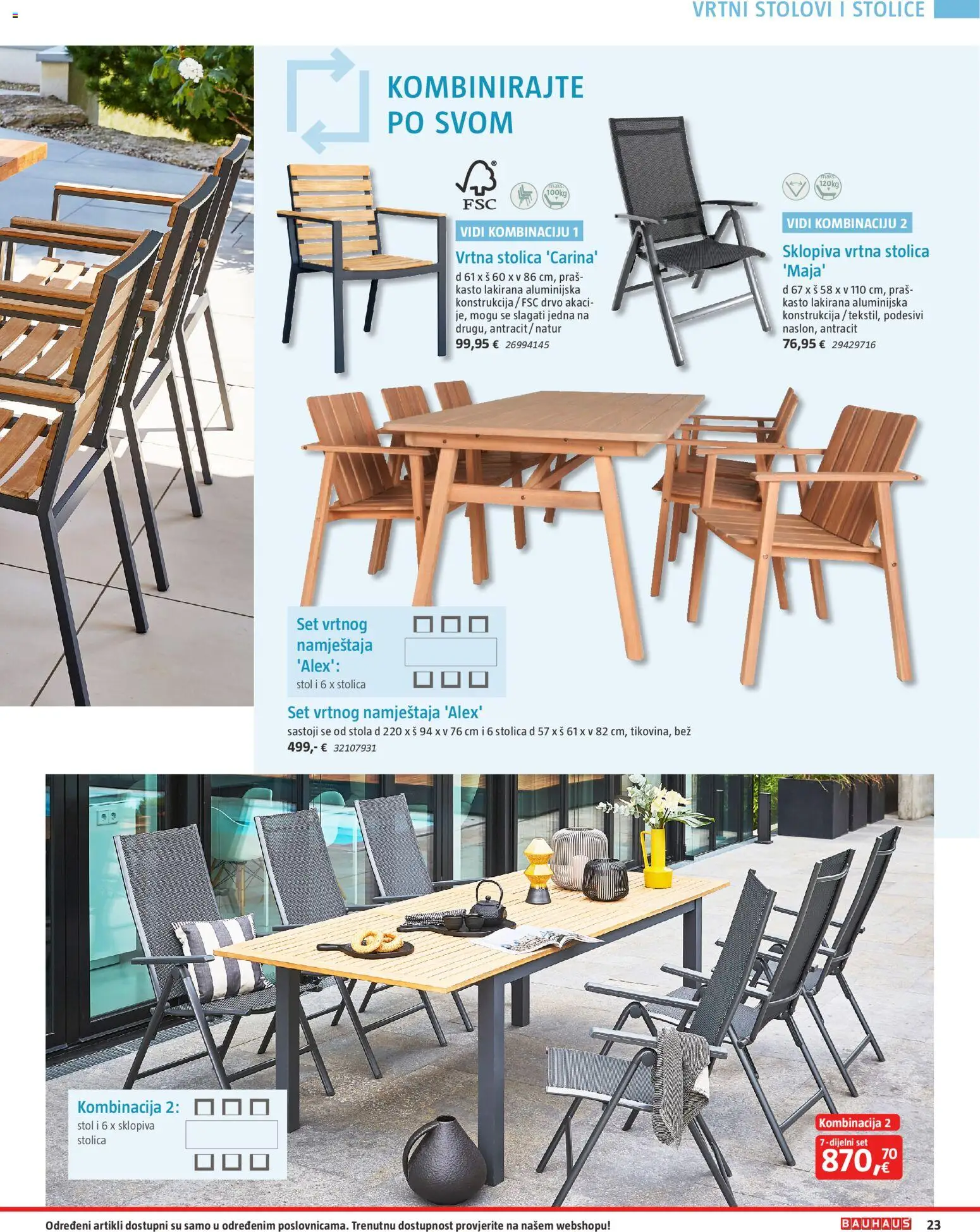 Bauhaus katalog | vrijedi od 23.03.2026 | Stranica: 23 | Proizvodi: Stol, Stolica