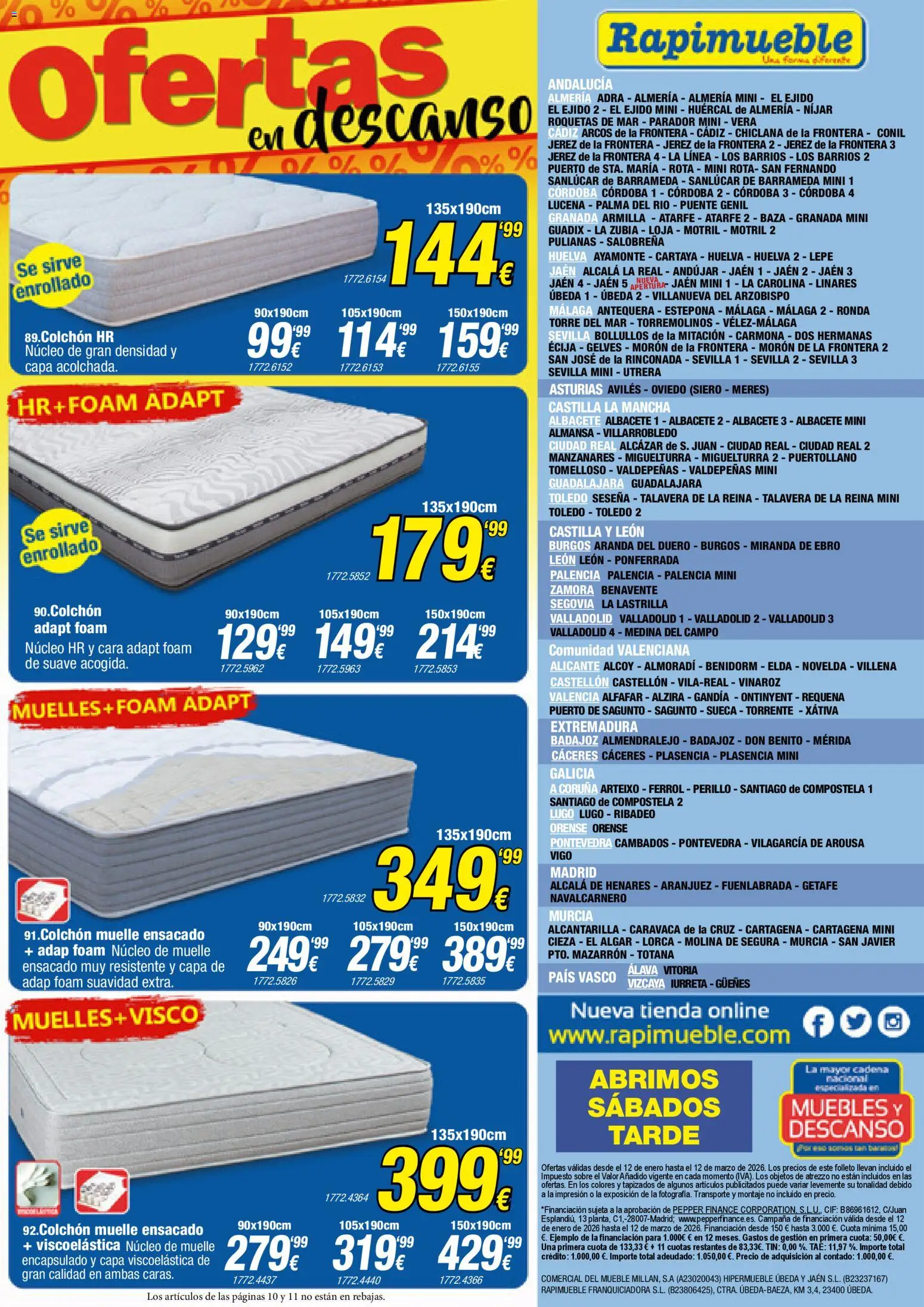 Rapimueble - folleto │ válido desde el 12.01.2026 | Página: 11 | Productos: Muebles