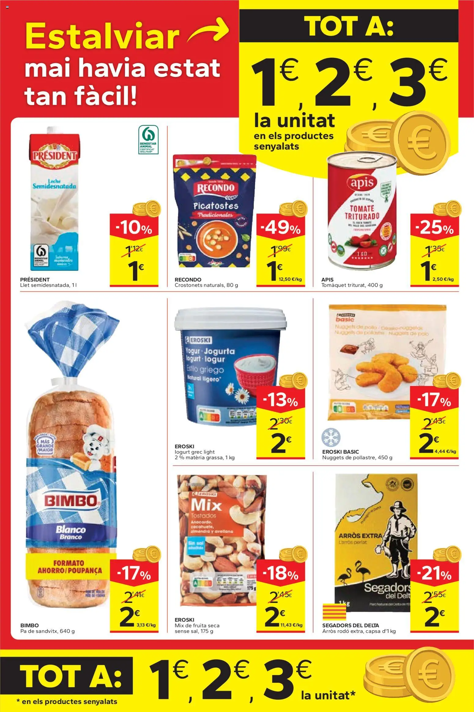 Caprabo folleto │ válido desde el 15.01.2026 | Página: 2 | Productos: Leche, Yogur, Nuggets