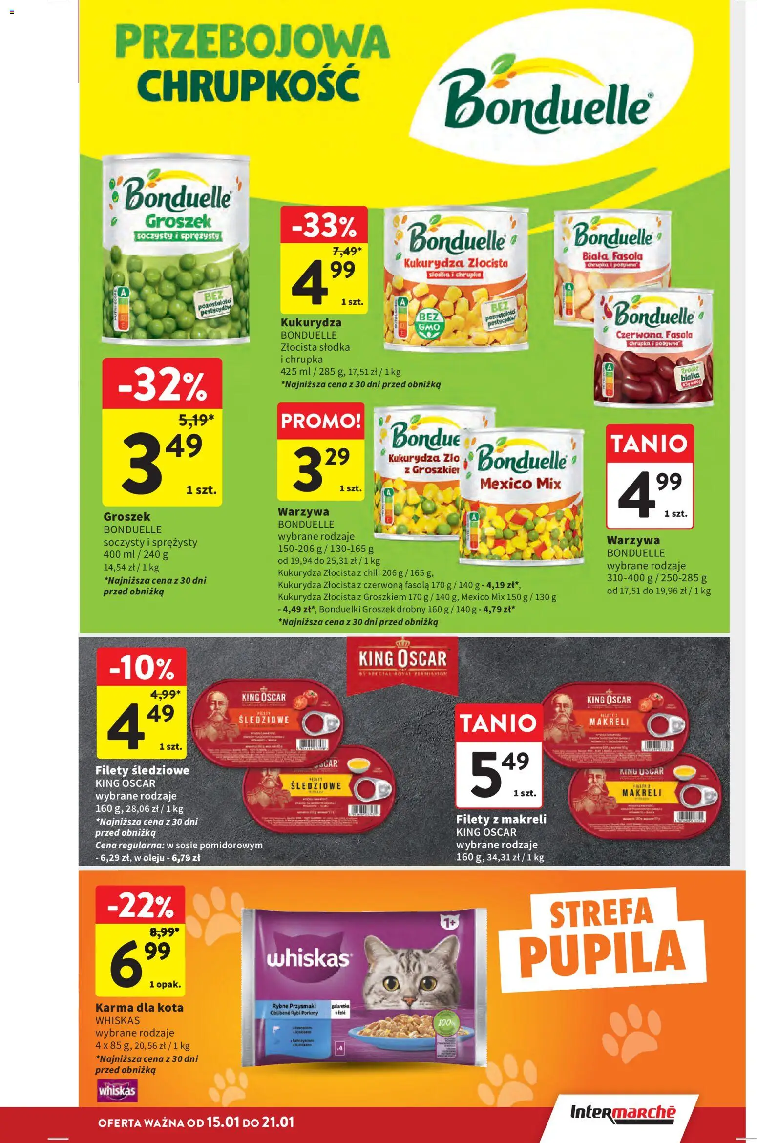 Intermarche Gazetka od 15.01.2026 | Strona: 37 | Produkty: Chili, Galaretka, Karma dla kota, Warzywa