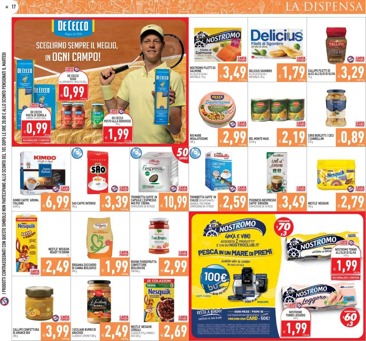 Volantino PIM Supermercati del 18.08.2025 | Pagina: 17 | Prodotti: Salmone, Arance, Pesto, Sugo