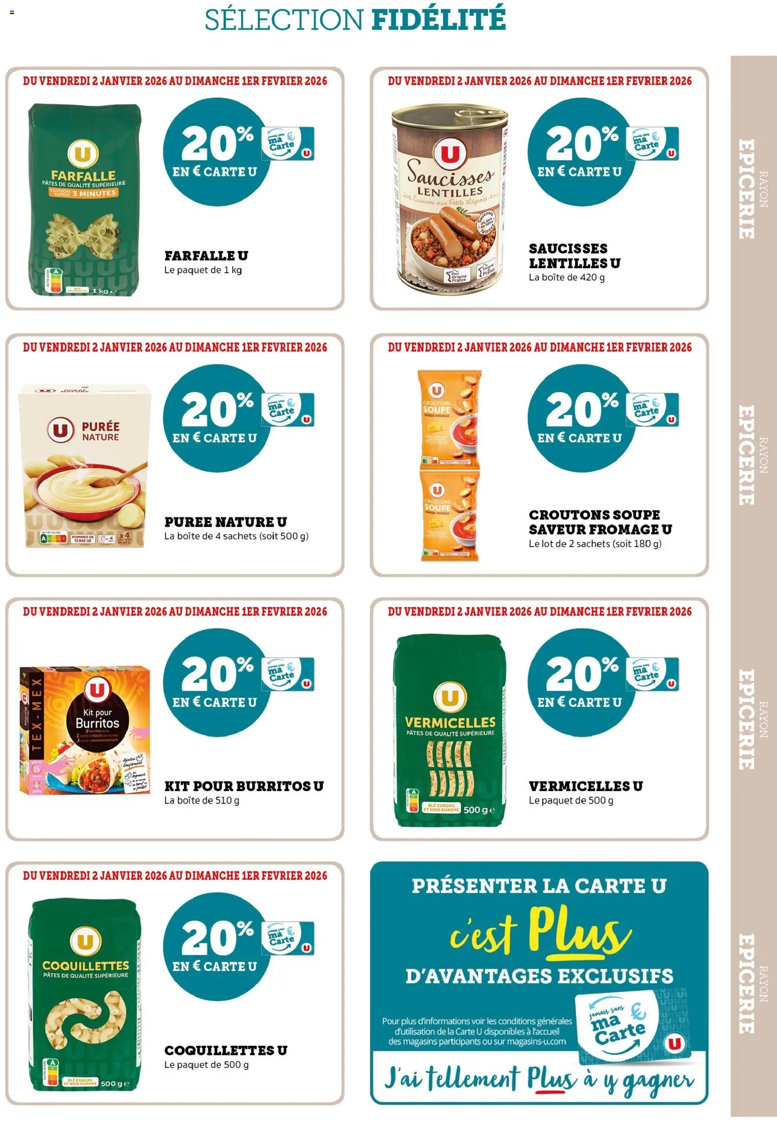 {H1} | Page: 11 | Produits: Soupe, Fromage, Pâtes, Pommes de terre