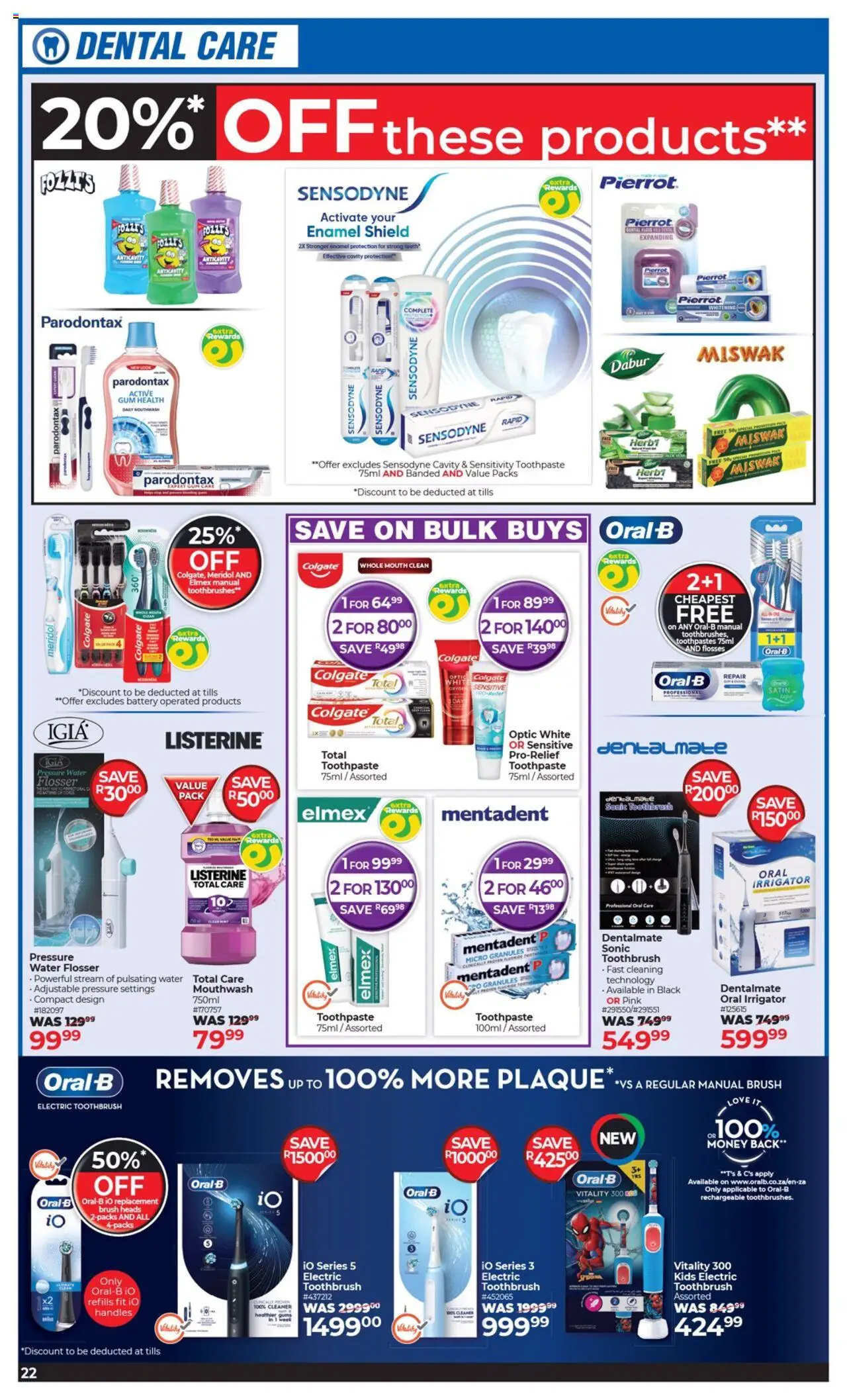 Dis-Chem Big Savings Big Value │ valid from 17.06.2025 | Page: 22 | Products: Enamel, Toothpaste, Water, Mouthwash