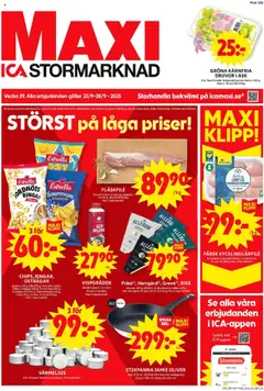ICA Maxi - Kävlinge - Förhandsvisning av reklamblad från butik ICA Maxi aktuell från 22.09.2025