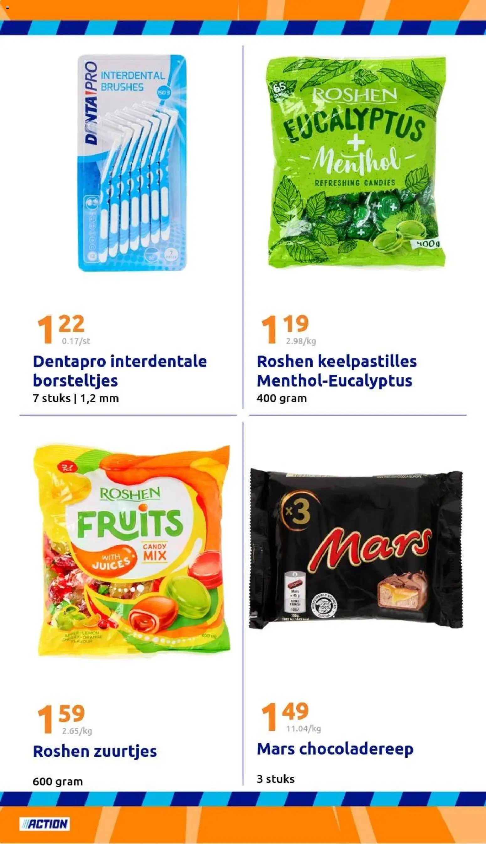 {H1} | Pagina: 22 | Producten: Chocoladereep, Mars