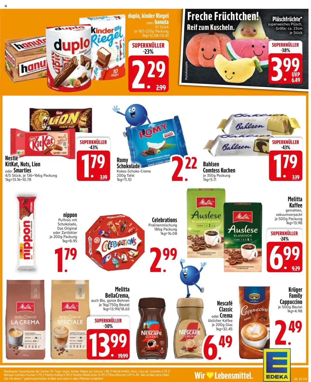 | Pagina: 21 | Producten: Kinder, La, Tafel, Nescafe