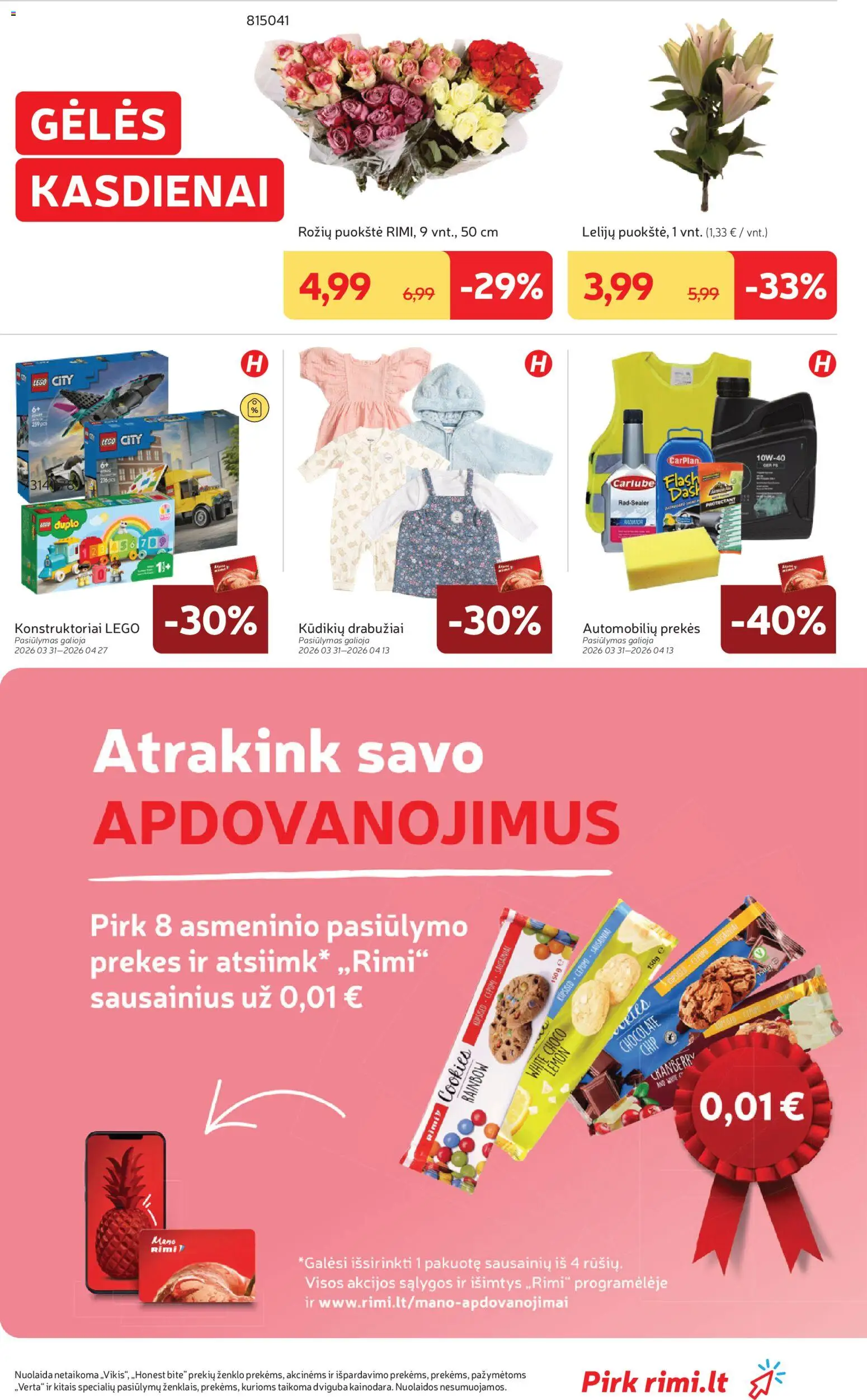 Rimi akcijos nuo 07.04.2026 | Puslapis: 33 | Prekių: Drabužiai