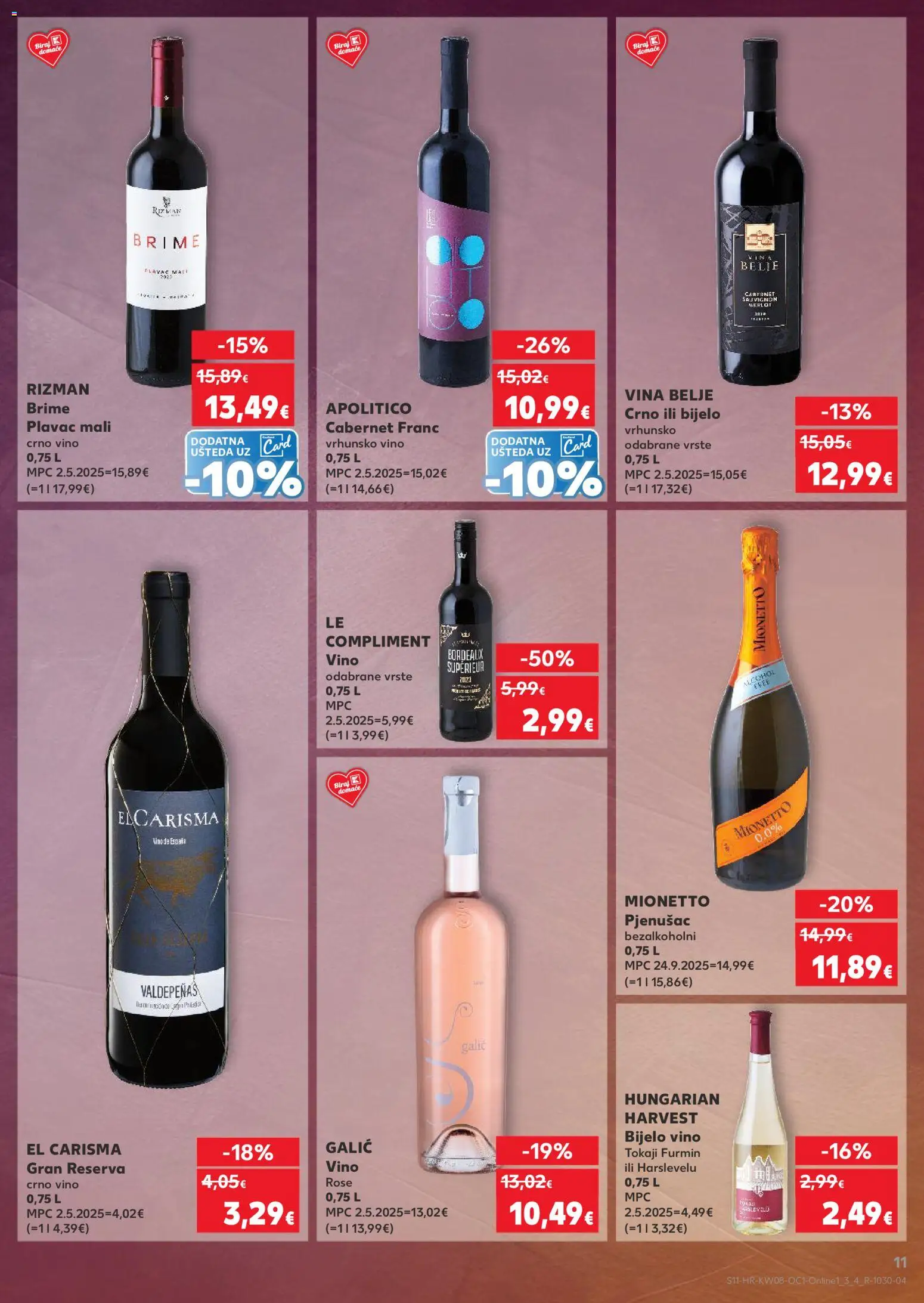 Kaufland katalog | vrijedi od 18.02.2026 | Stranica: 11 | Proizvodi: Bijelo vino, Vino, Crno vino