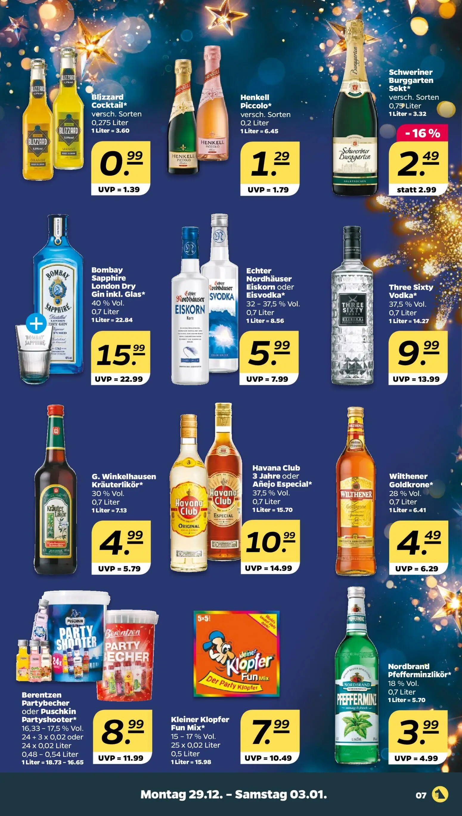 Netto Prospekt 	 – gültig ab 29.12.2025 | Seite: 7 | Produkte: Likör, Mango, Gin, Berentzen