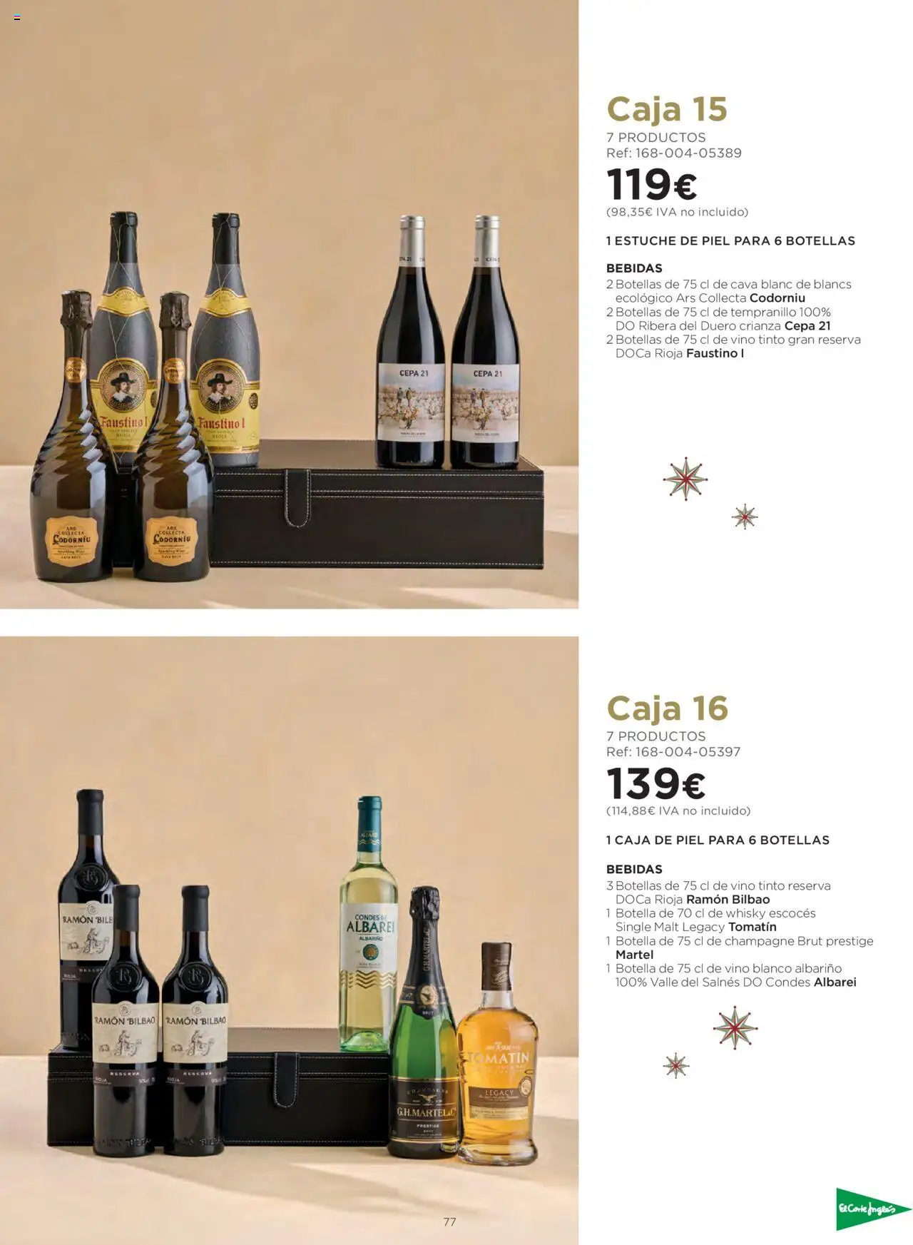 El Corte Inglés ofertas │ válido desde el 06.10.2025 | Página: 77 | Productos: Vino, Whisky, Caja