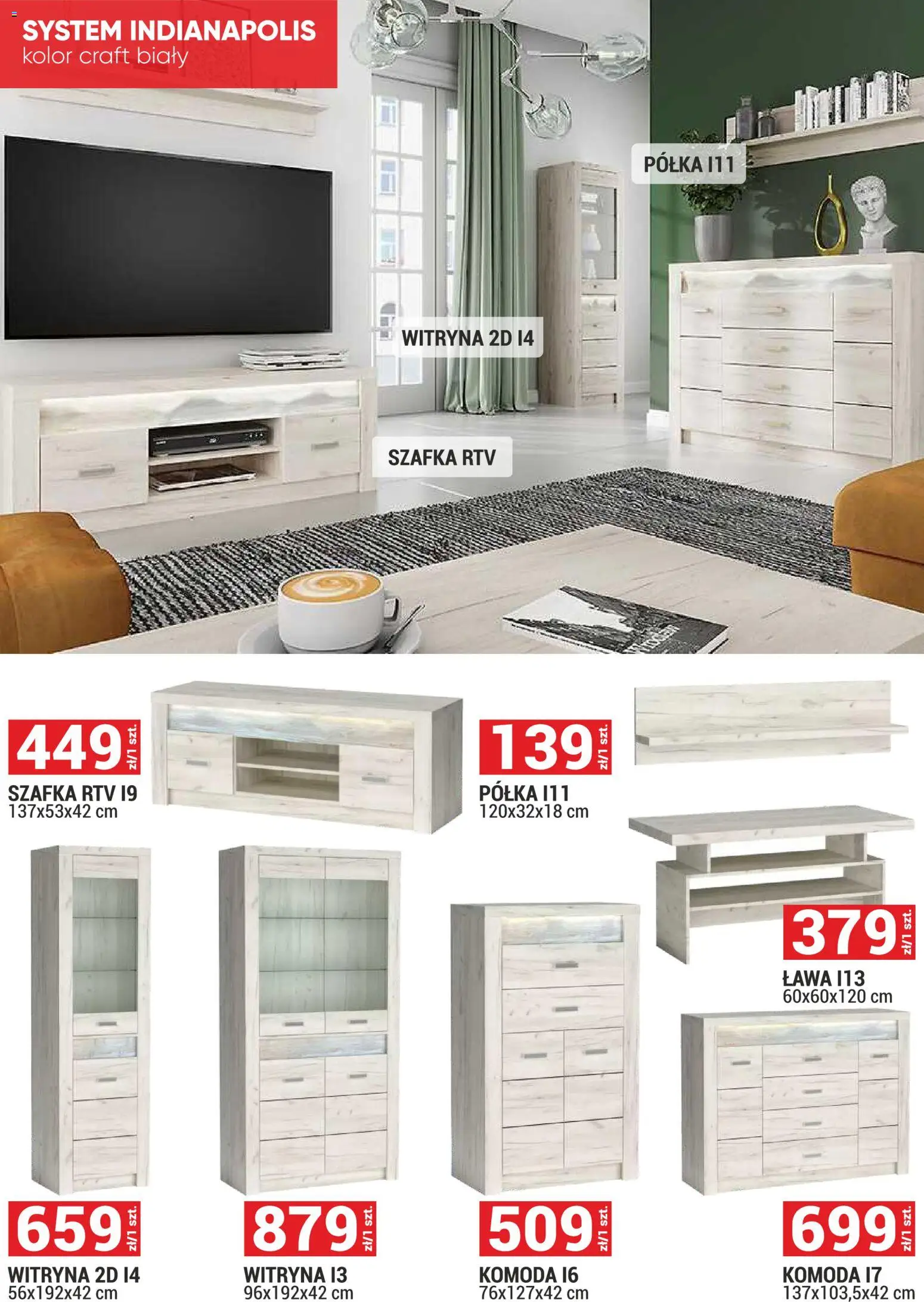 Merkury Market Gazetka - Meble, Wypoczynki, Materace od 01.02.2026 | Strona: 10 | Produkty: Komoda, Półka, szafka RTV, Witryna