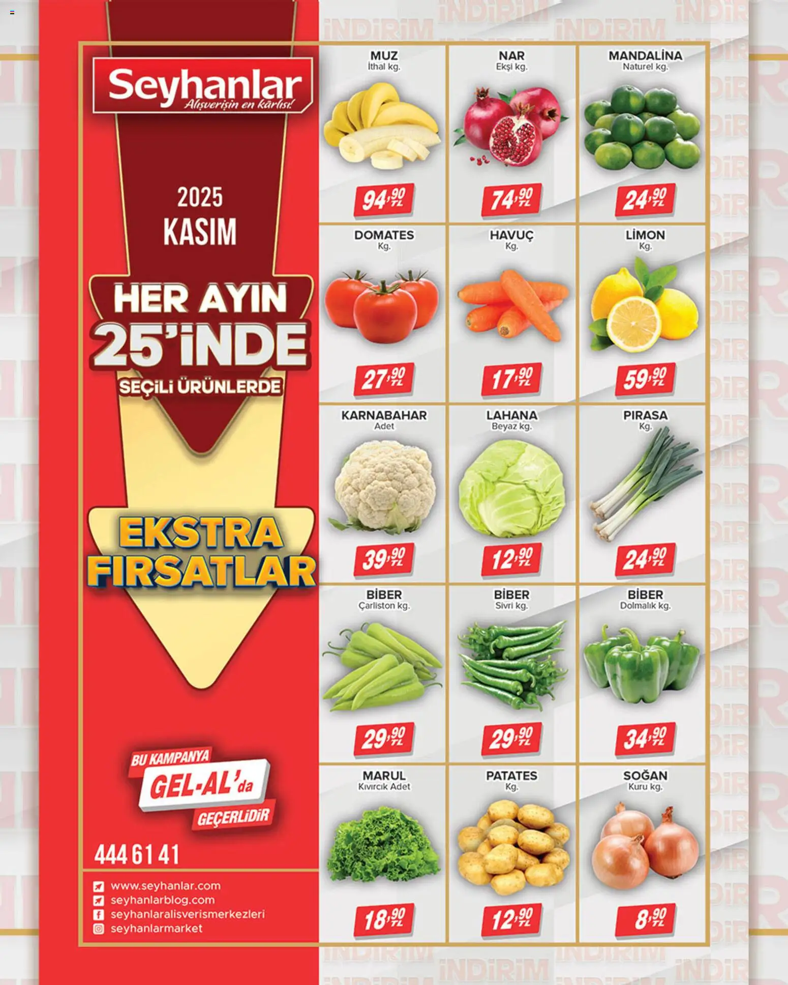 Seyhanlar Market Katalog - 25.11.2025 tarihinden itibaren geçerlidir | Sayfa: 8 | Ürünler: Pırasa, Biber, Limon, Marul