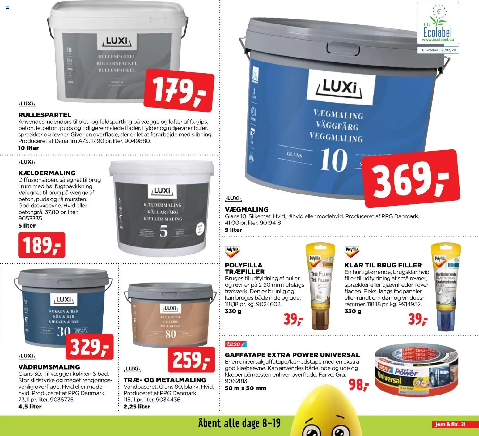 Jem & fix tilbudsavis – gyldig fra 05.04.2026 | Side: 31 | Produkter: Maling, Bad