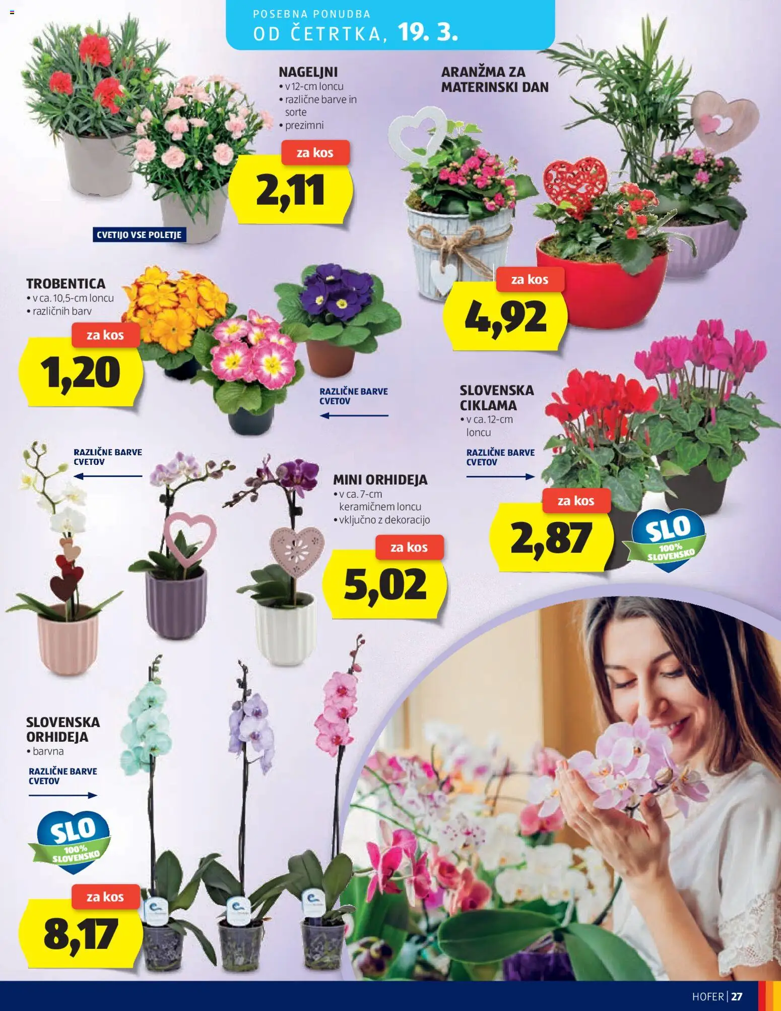 Novi Hofer katalog ponudbe – veljaven od 11.03.2026 | Stran: 27 | Izdelki: Kos