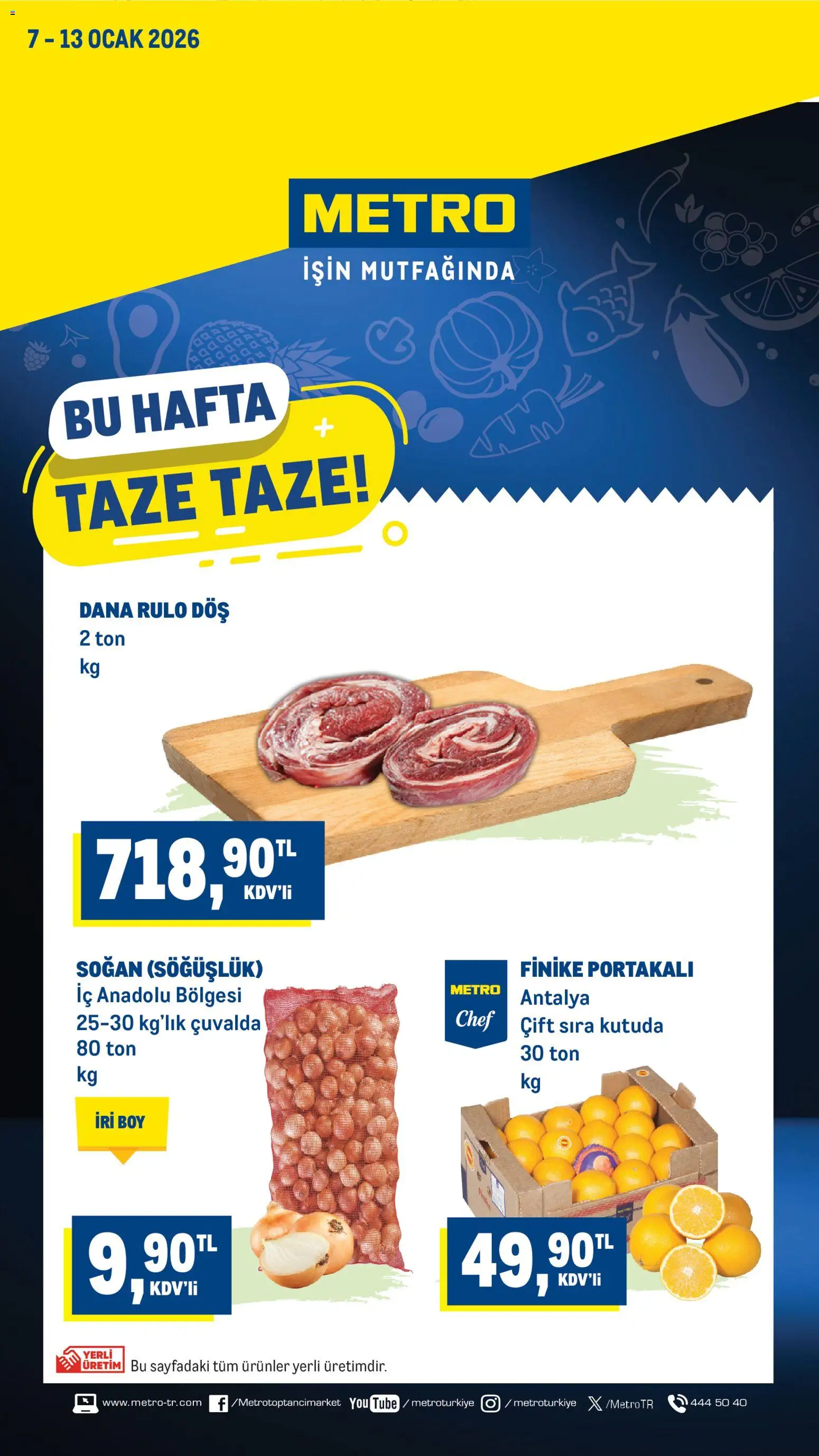 Metro Katalog - 07.01.2026 tarihinden itibaren geçerlidir | Sayfa: 1 | Ürünler: Soğan, Ocak