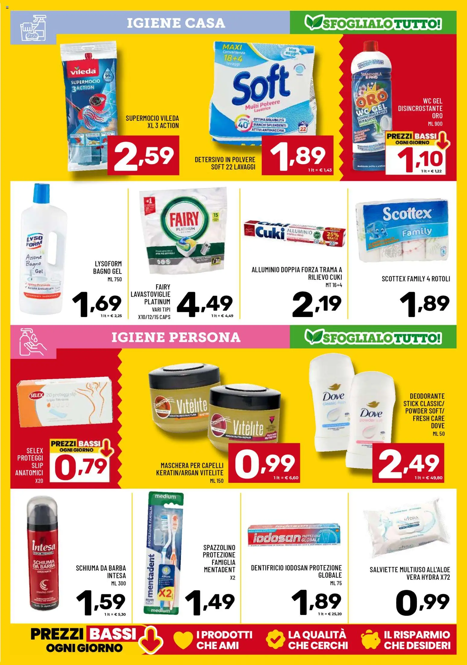 Volantino Il Centesimo del 18.03.2026 | Pagina: 13 | Prodotti: Deodorante, Detersivo in polvere, Anticalcare, WC