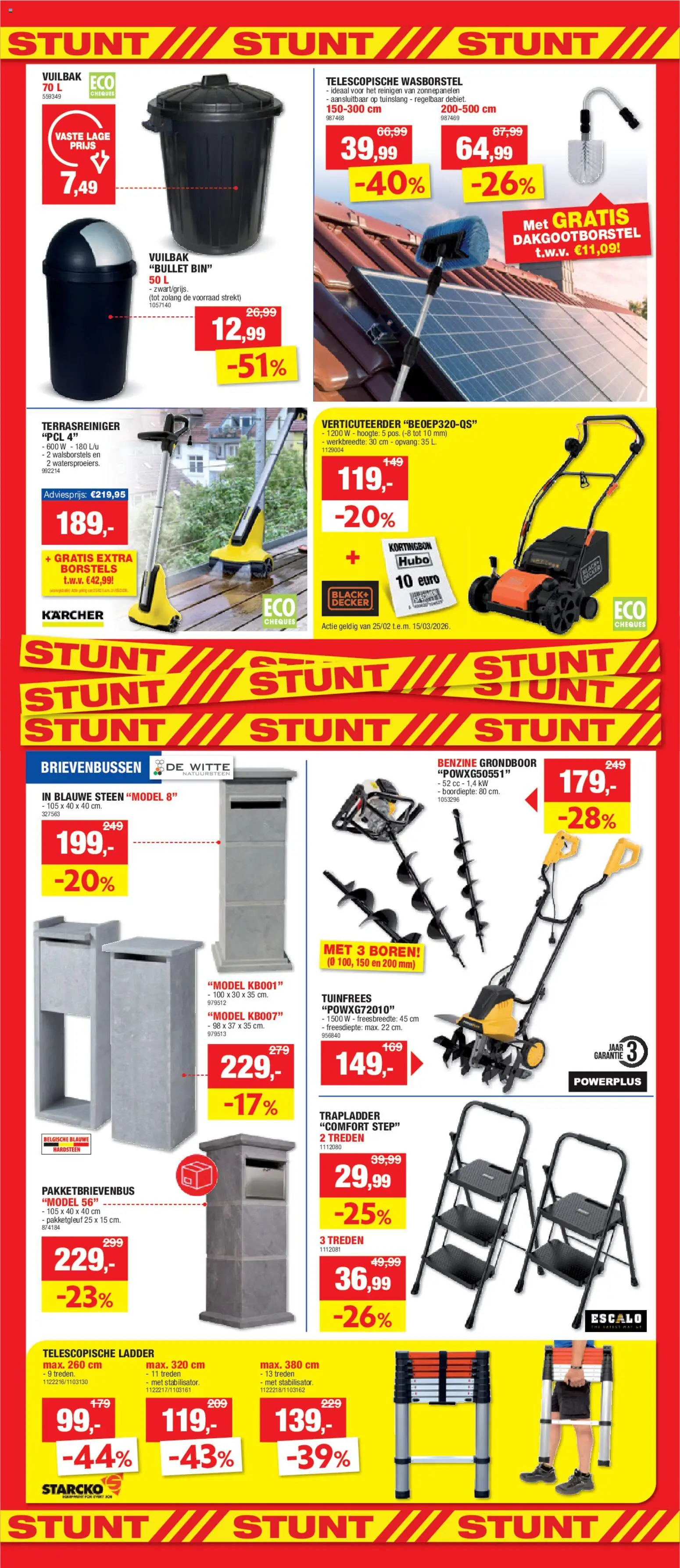 {H1} | Pagina: 6 | Producten: Borstels, Tuinslang, Ladder