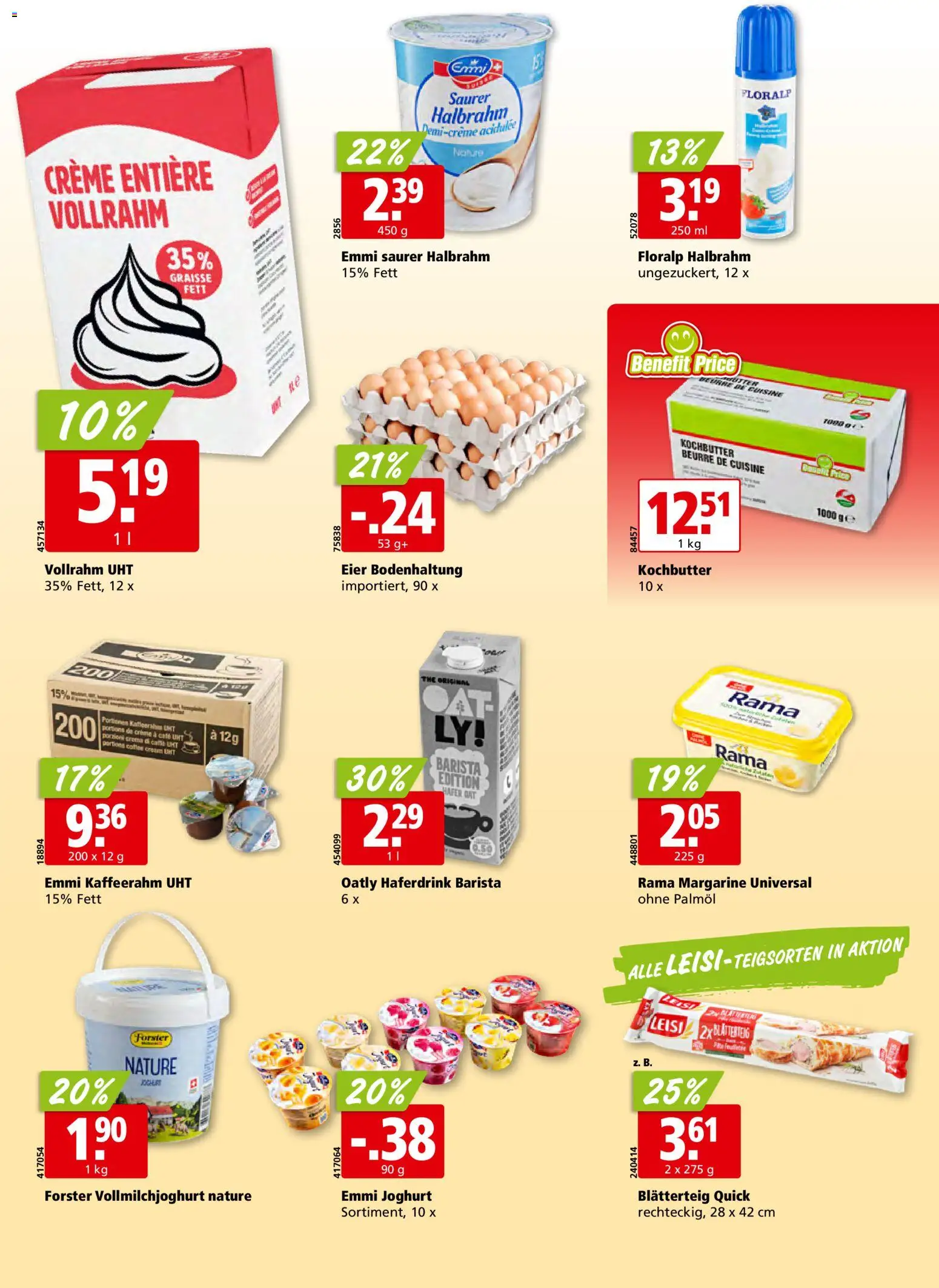 Aligro aktionen – gültig ab 27.05.2026 | Seite: 14 | Produkte: Joghurt, Eier, Saurer Halbrahm, Creme