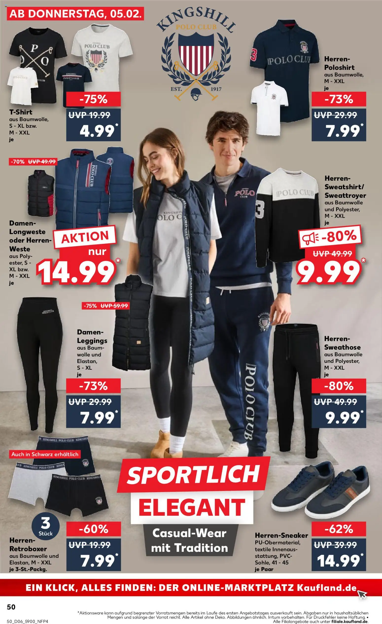 Kaufland prospekt Jena	 – gültig ab 05.02.2026 | Seite: 50 | Produkte: Shirt, Sweatshirt, T-Shirt, Poloshirt