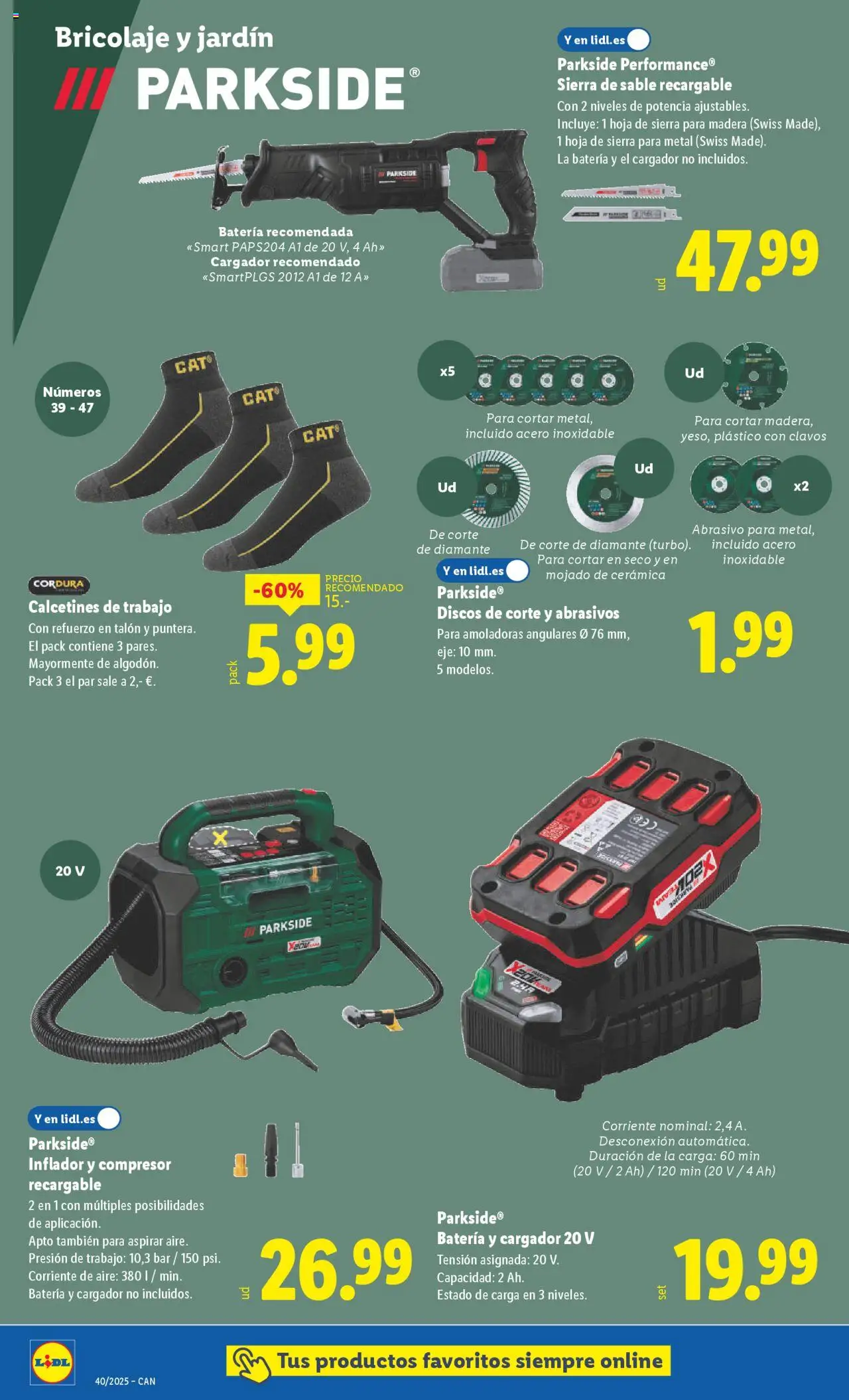 Lidl - Canarias │ válido desde el 29.09.2025 | Página: 8 | Productos: Inflador, Batería