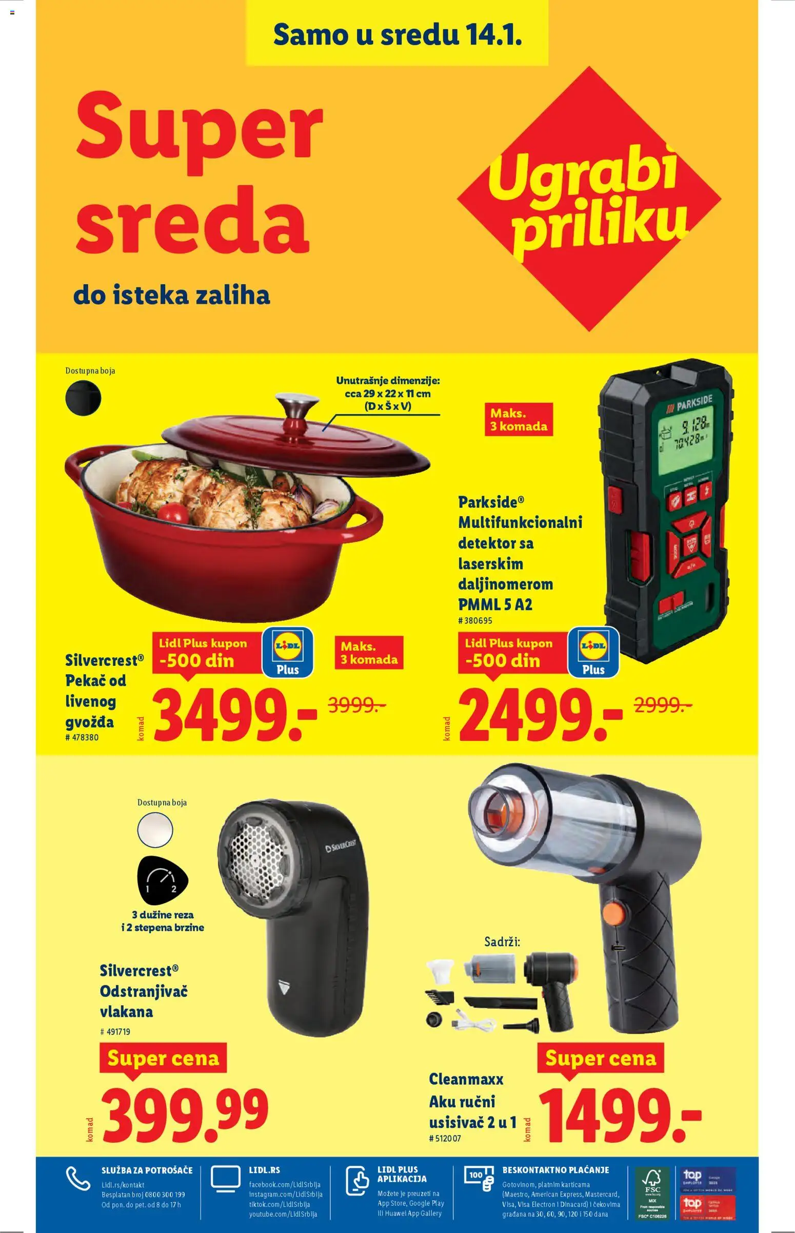 Lidl katalog - važi od 08.01.2026 | Strana: 82 | Proizvode: Usisivač, Silvercrest, Parkside, Pekač