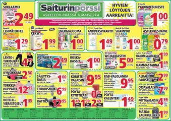 Saiturinpörssi-mainoslehti voimassa 09.10.2025 alkaen