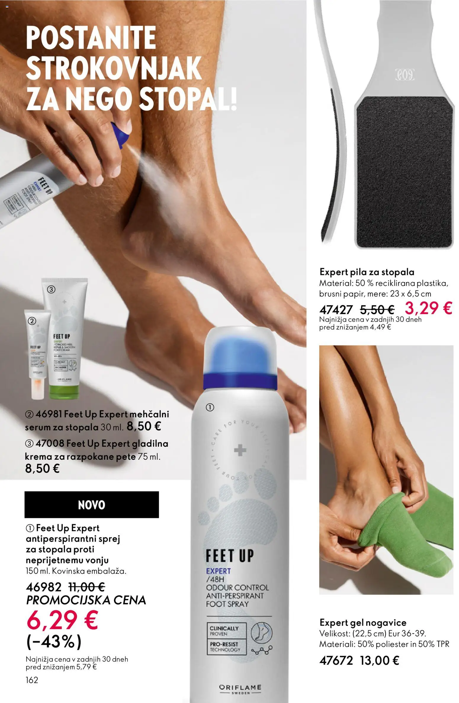 Novi Oriflame katalog ponudbe – veljaven od 19.11.2025 | Stran: 162 | Izdelki: Krema, Antiperspirant, Nogavice