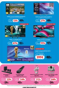Pré-visualização Darty folheto válido de 27.03.2026 | Página: 6 | Produtos: Tv led, Projetor, Bateria, Soundbar