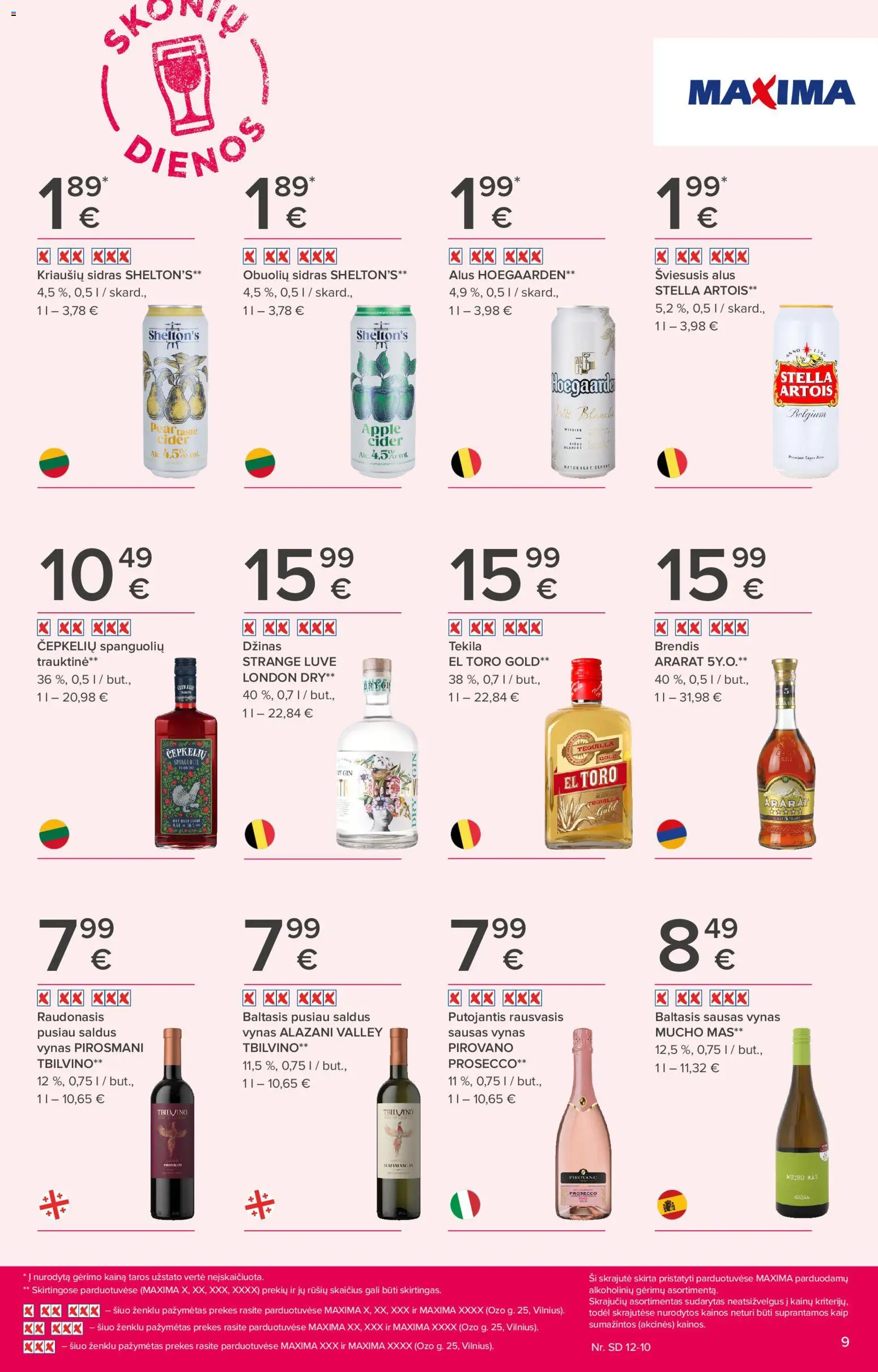 MAXIMA akcijos nuo 27.11.2025 | Puslapis: 9 | Prekių: Vynas, Alus, Džinas