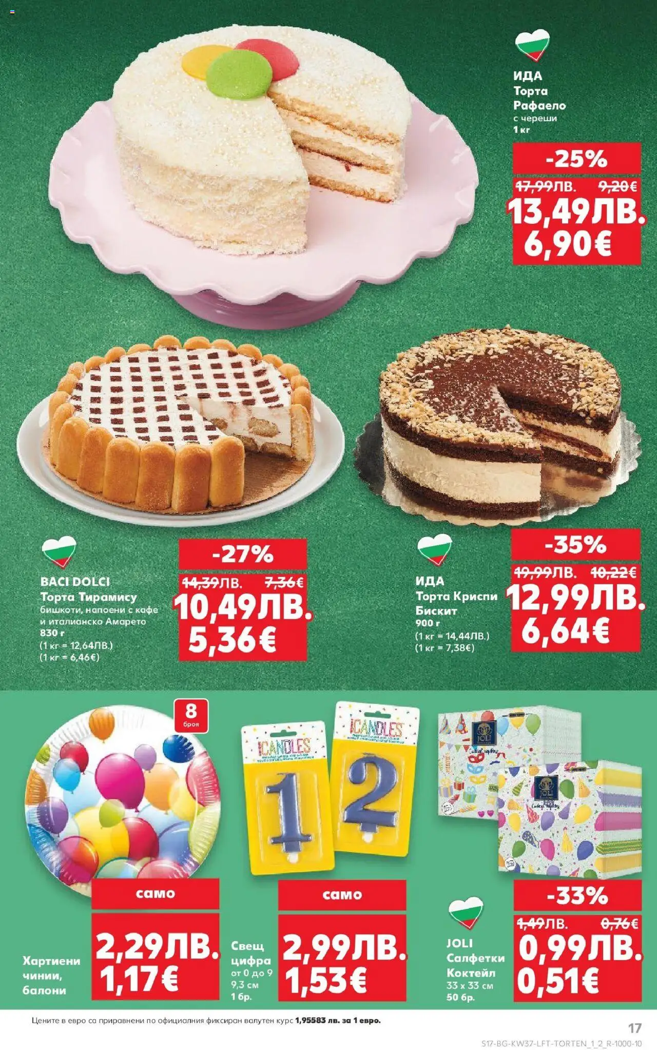  | Страница: 17 | Продукти: Балони, Кафе, Sitruunanpuristin, Свещ