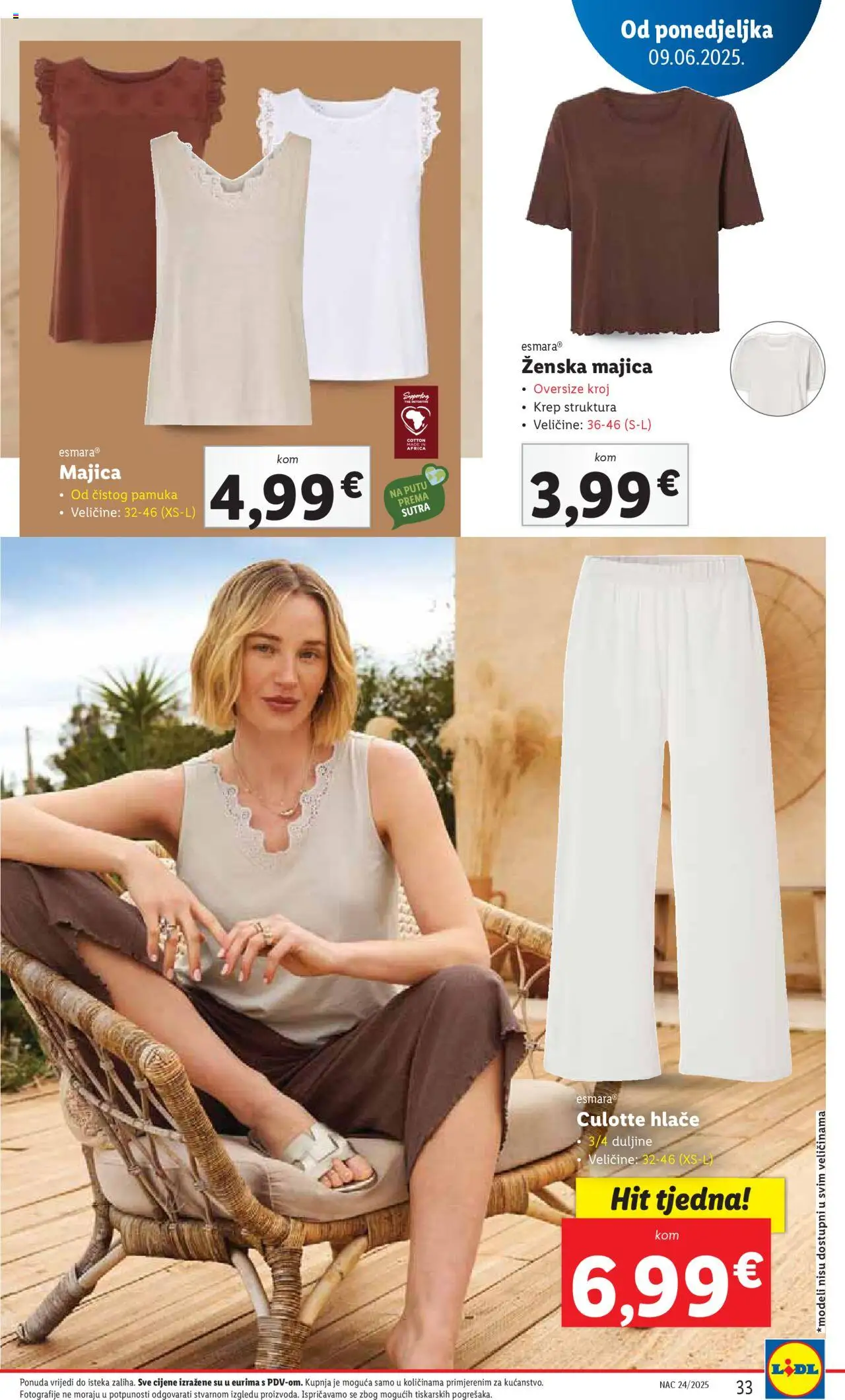 Lidl katalog | vrijedi od 09.06.2025 | Stranica: 33 | Proizvodi: Majica, Hlače