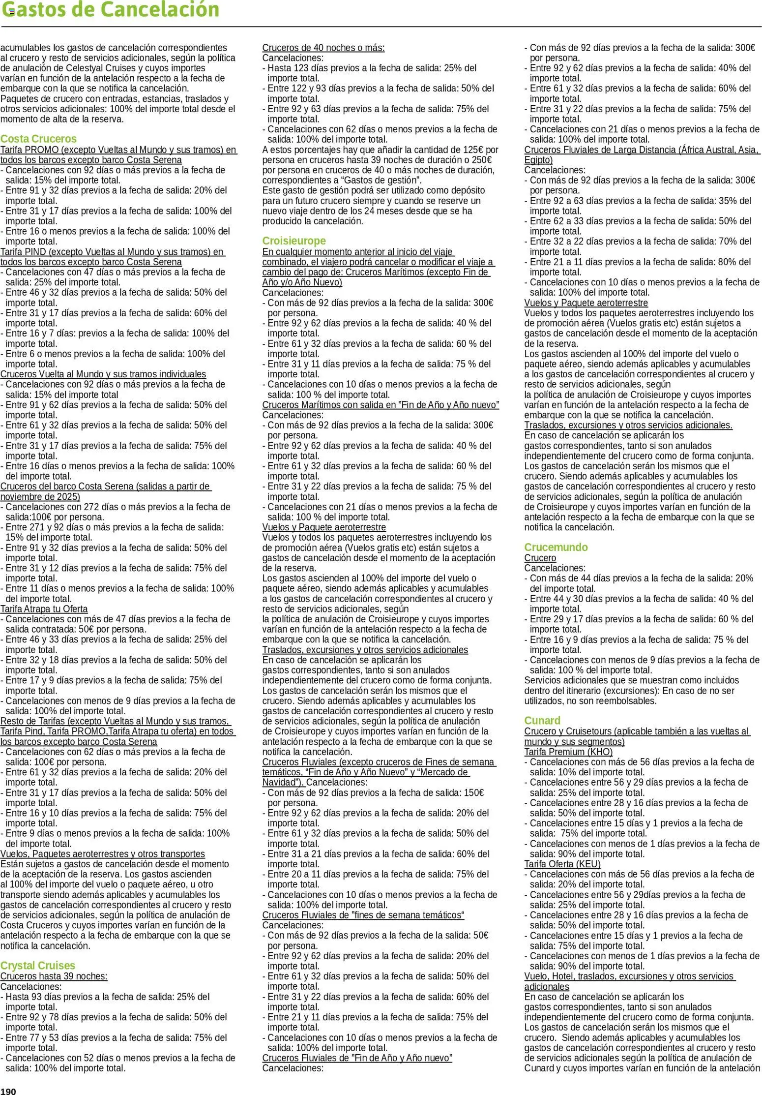 Viajes El Corte Inglés Cruceros marítimos │ válido desde el 01.01.2026 | Página: 191