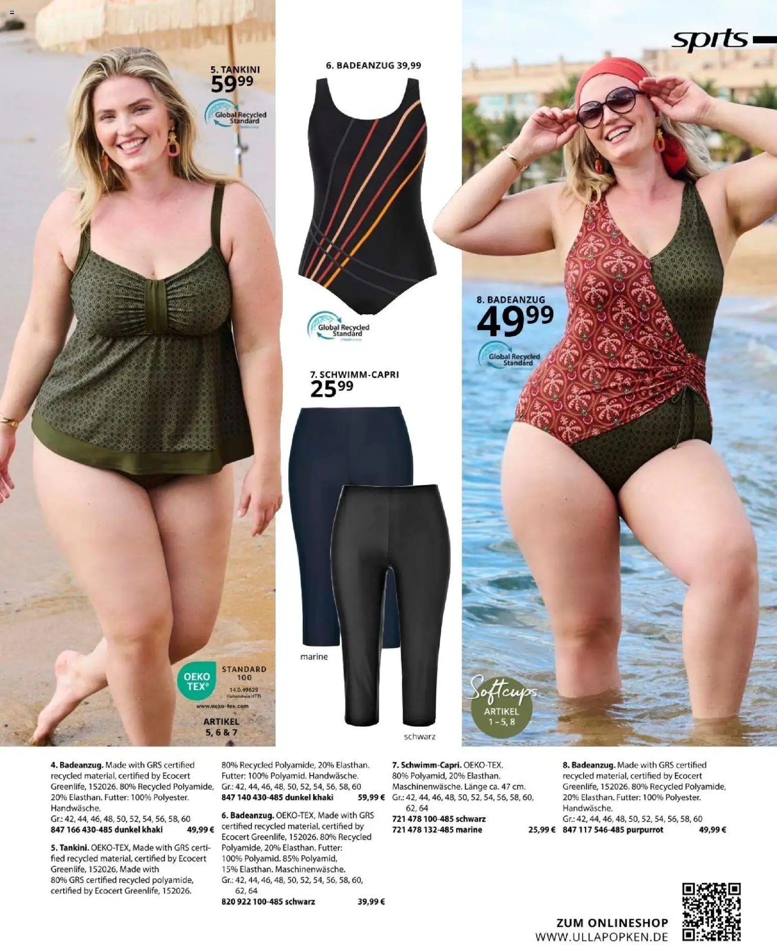 Ulla Popken akciós ujság - amely érvényes a következő dátumtól: 01.05.2026 | Oldal: 173 | Termékek: Tankini