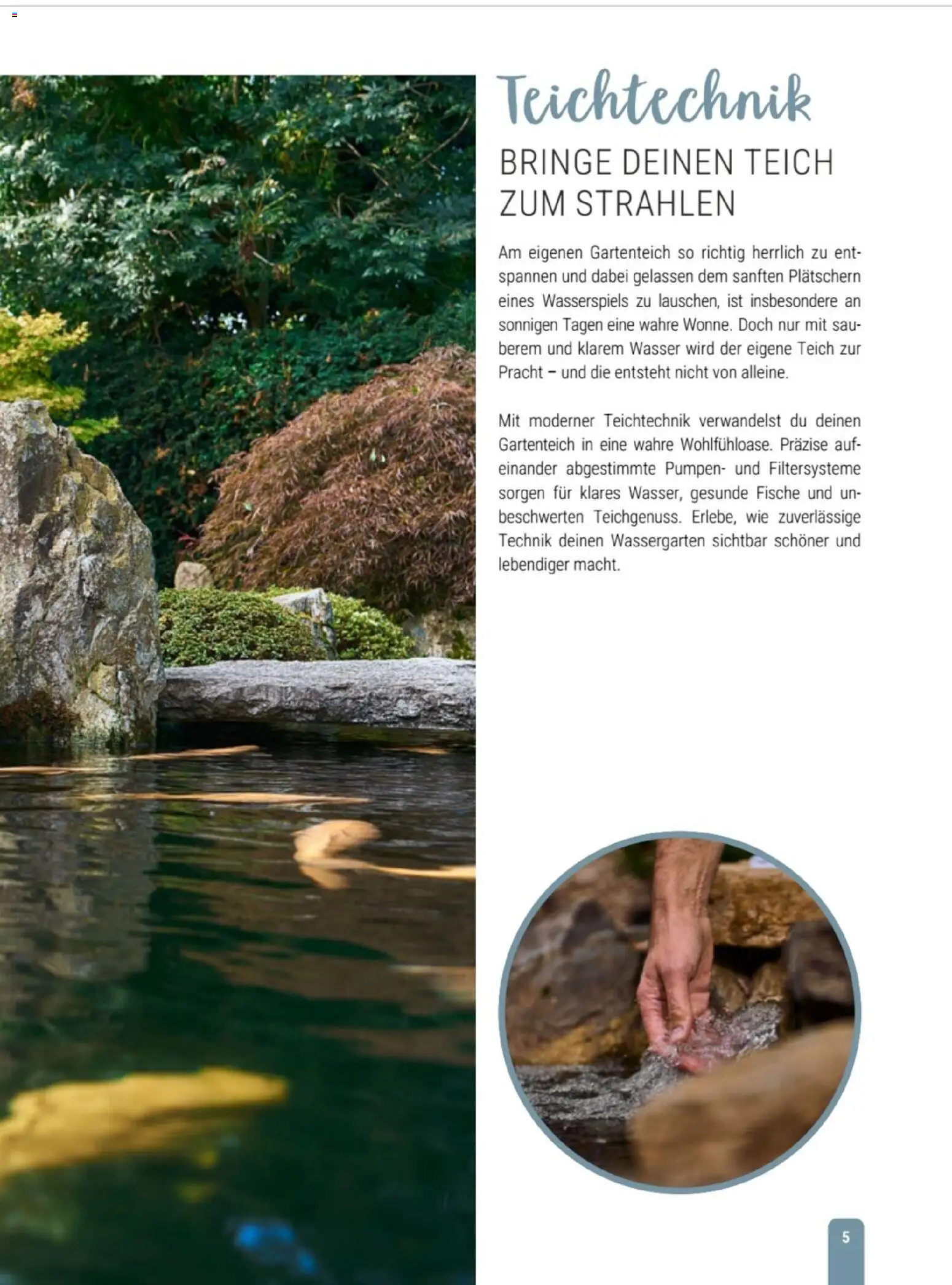 zookauf Themenkatalog Teich – gültig ab 23.03.2026 | Seite: 5 | Produkte: Wasser