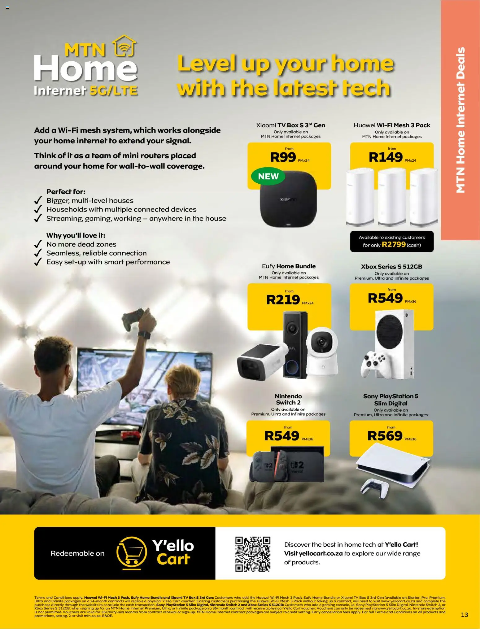 New MTN catalogue – valid from 07.04.2026 | Page: 13 | Products: Playstation, Xbox, TV, Switch