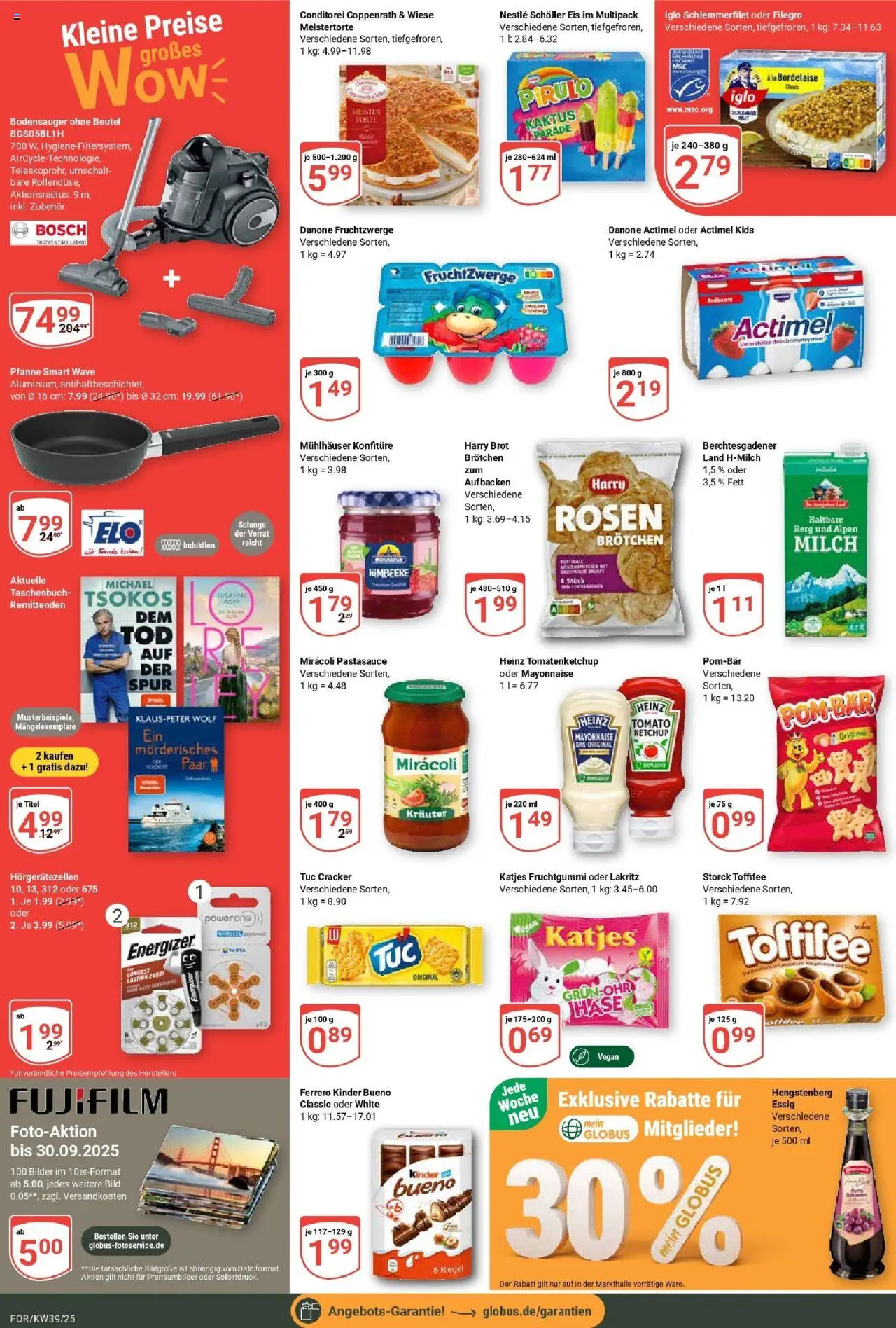Globus prospekt Forchheim	 – gültig ab 21.09.2025 | Seite: 2 | Produkte: Mayonnaise, Toffifee, Ketchup, Eis