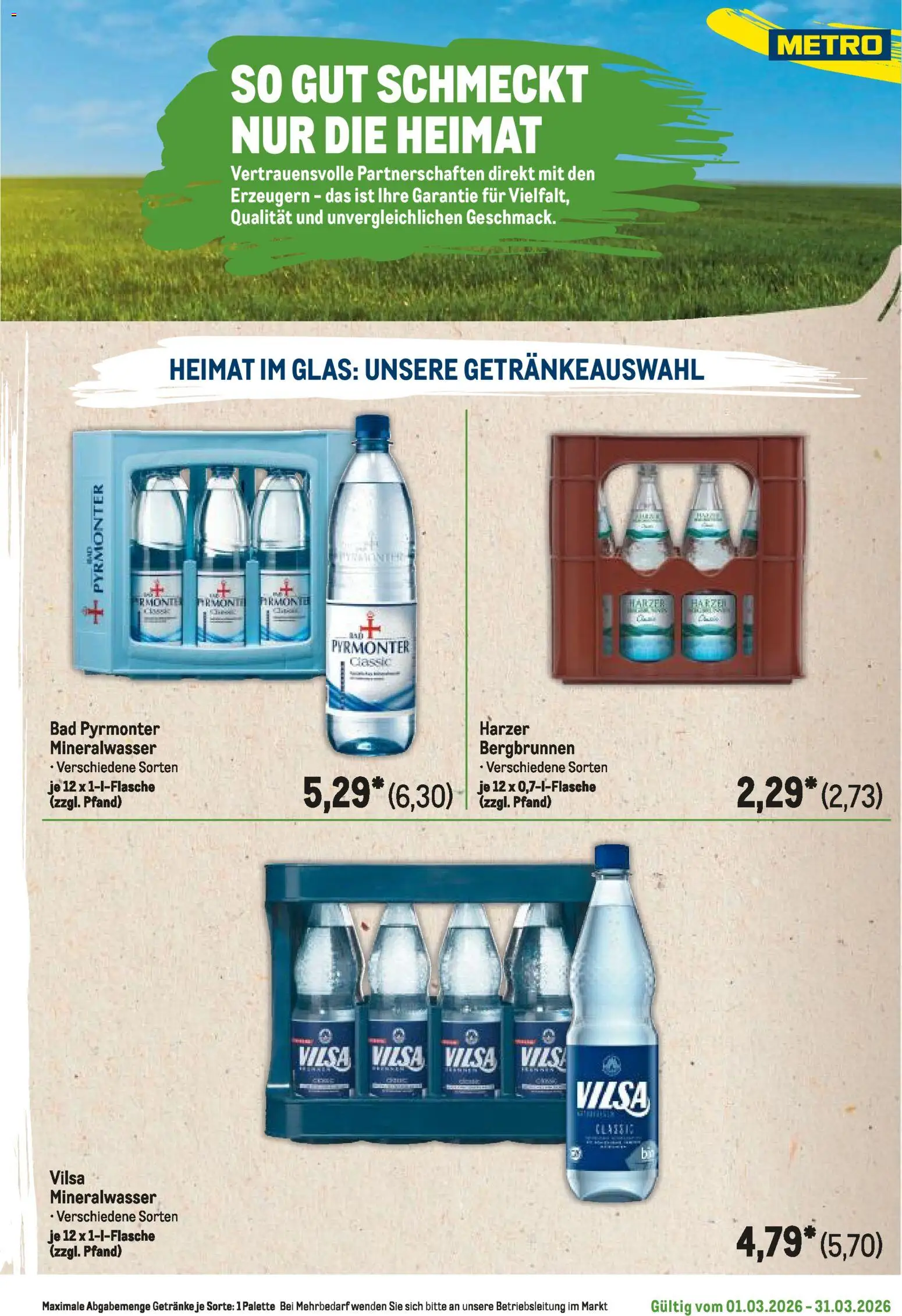 Metro Regionaler Flyer – gültig ab 01.03.2026 | Seite: 29 | Produkte: Bad, Mineralwasser
