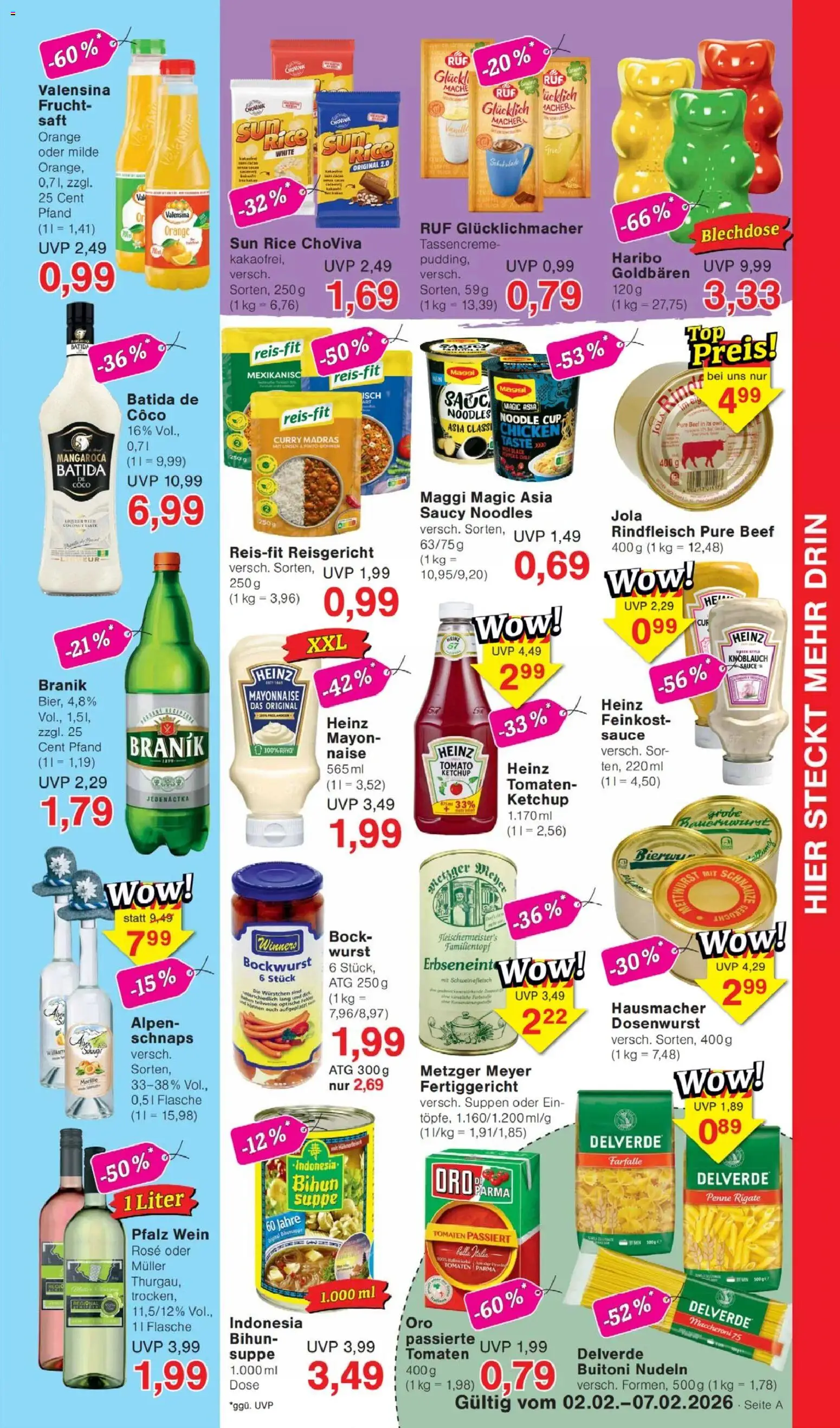 Jawoll Prospekt – gültig ab 02.02.2026 | Seite: 5 | Produkte: Schnaps, Tomaten, Mayonnaise, Ketchup