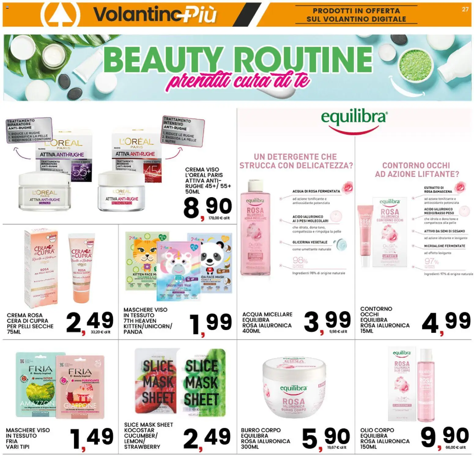 Volantino Interspar del 20.04.2026 | Pagina: 27 | Prodotti: Acqua micellare, Tè, Olio, Burro