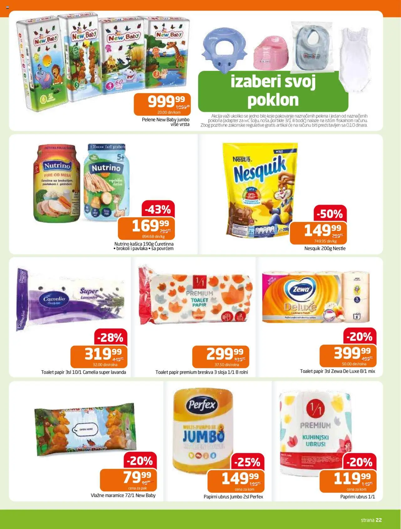 Gomex katalog - važi od 13.08.2025 | Strana: 22 | Proizvode: Ubrus, Pakovanje, Adapter, Nesquik