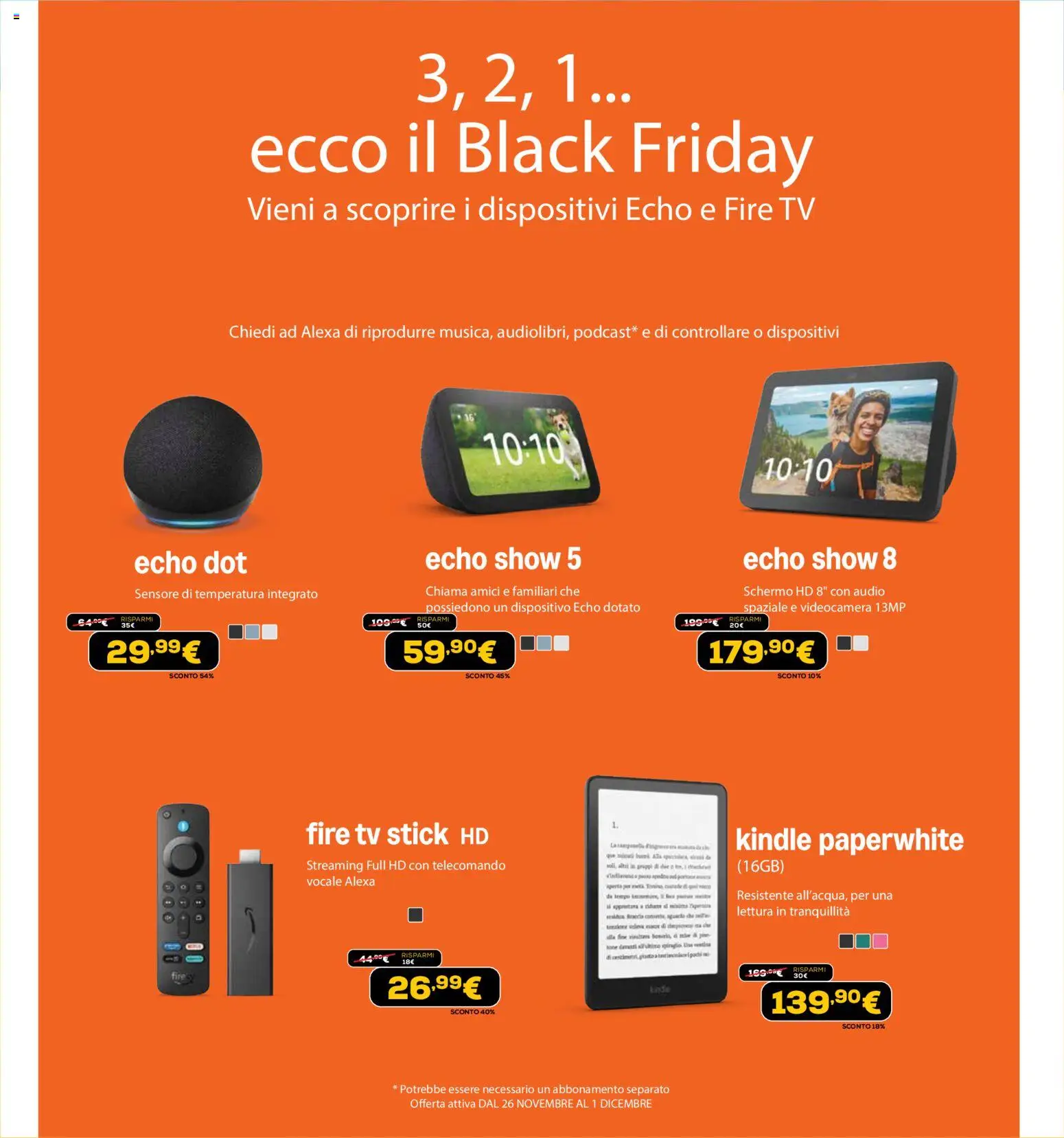 Volantino Euronics del 26.11.2025 | Pagina: 67 | Prodotti: Schermo, TV, Audio, Videocamera