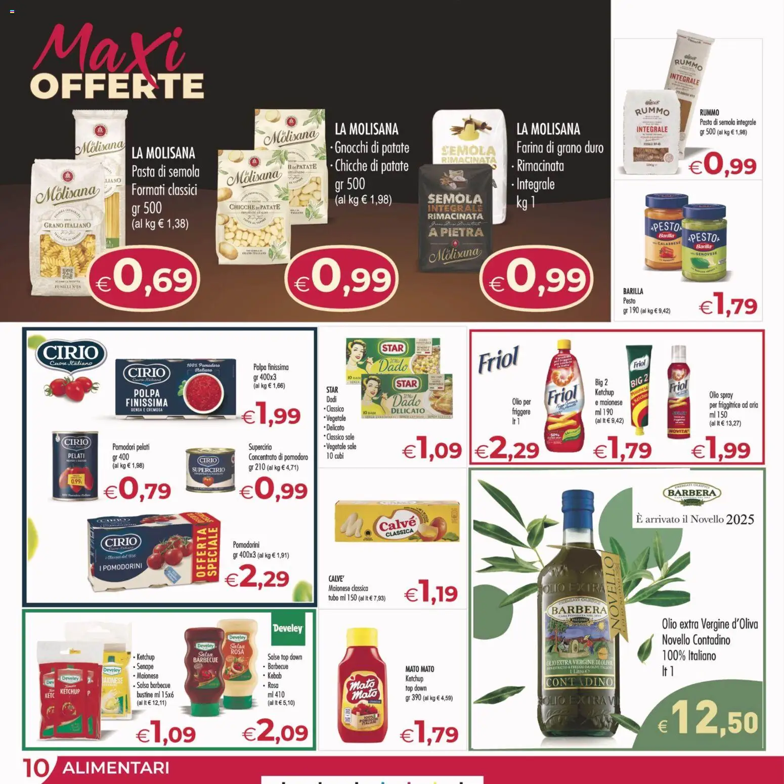 Volantino MerSi Supermercati del 05.11.2025 | Pagina: 10 | Prodotti: Maionese, Pomodoro, Olio, Farina