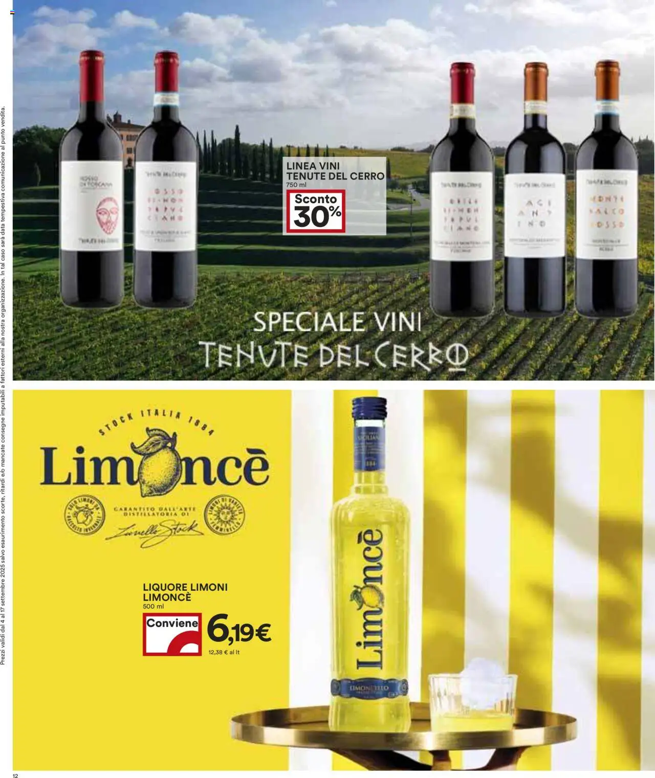 Volantino COOP del 04.09.2025 | Pagina: 12 | Prodotti: Data, Liquore