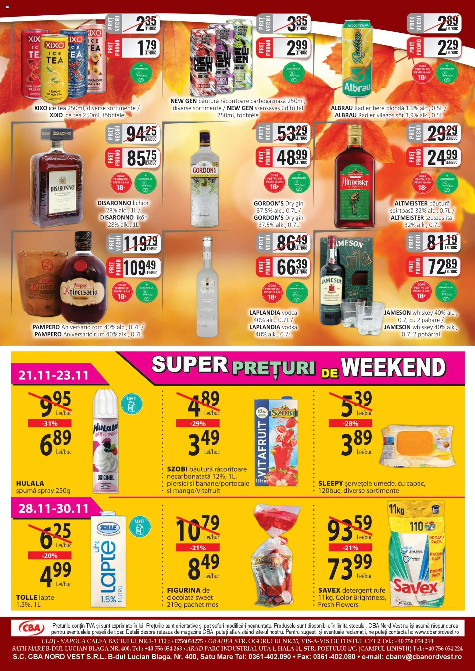 Noul catalog CBA – valabil de la 16.11.2025 | Pagină: 8 | Produse: Pahare, Lapte, Bere, Pește