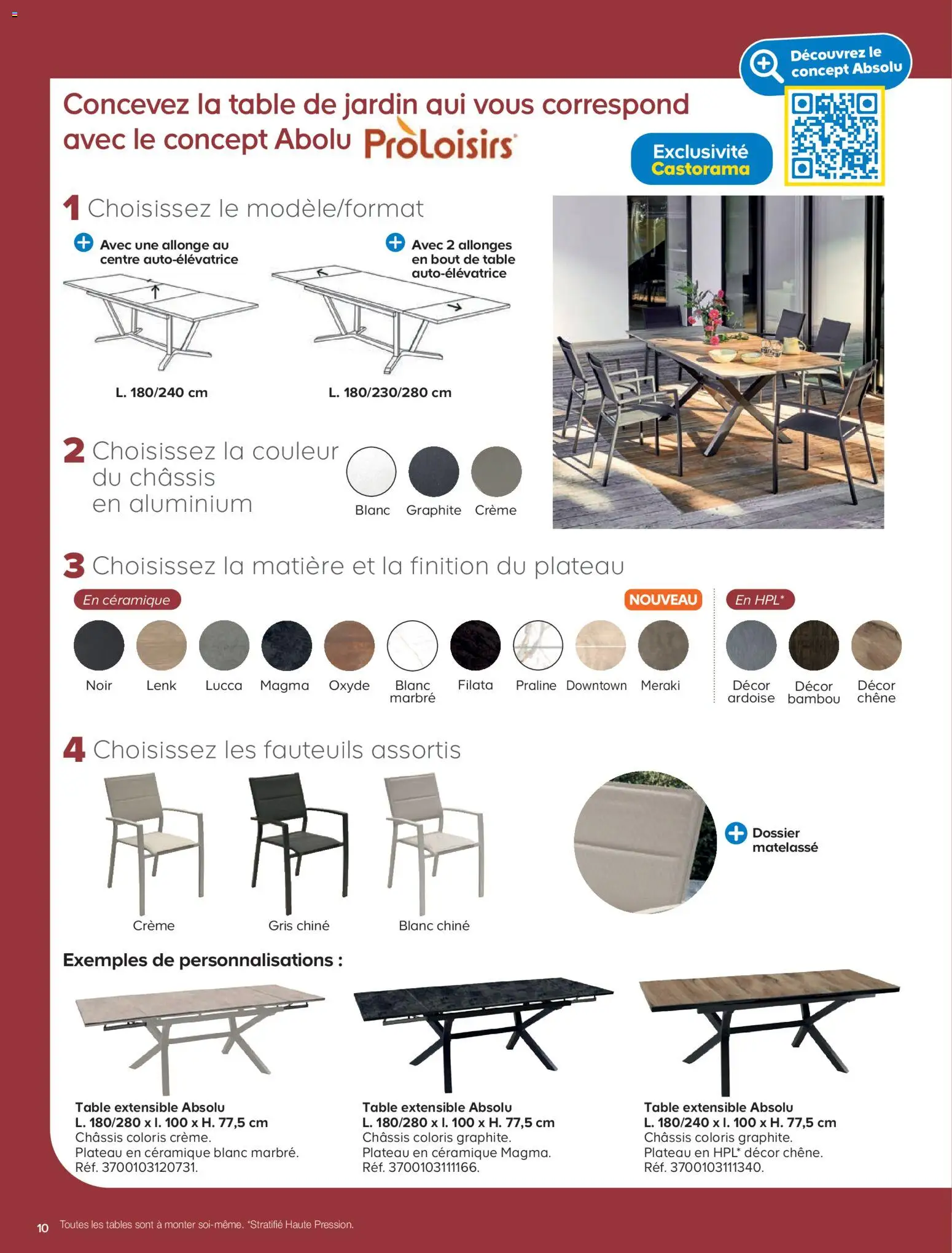 {H1} | Page: 10 | Produits: Plateau, Table de jardin, Table, Crème