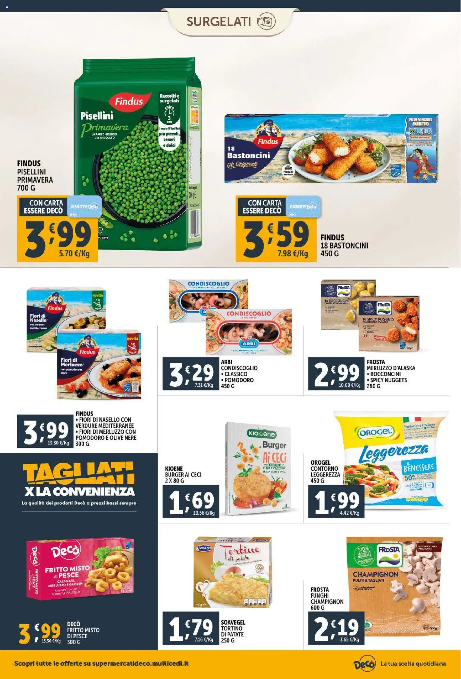 Volantino Decò del 30.01.2026 | Pagina: 10 | Prodotti: Merluzzo, Ceci, Patate, Olive