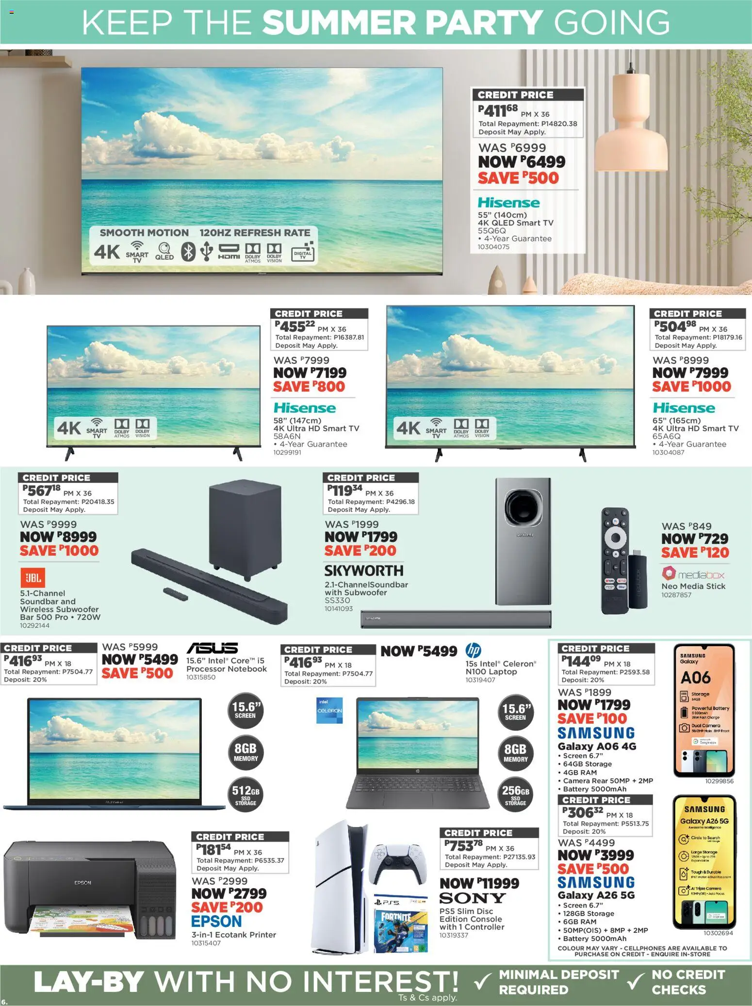 New House and Home catalogue – valid from 27.12.2025 | Page: 6 | Products: Notebook, Laptop, Battery, Soundbar
